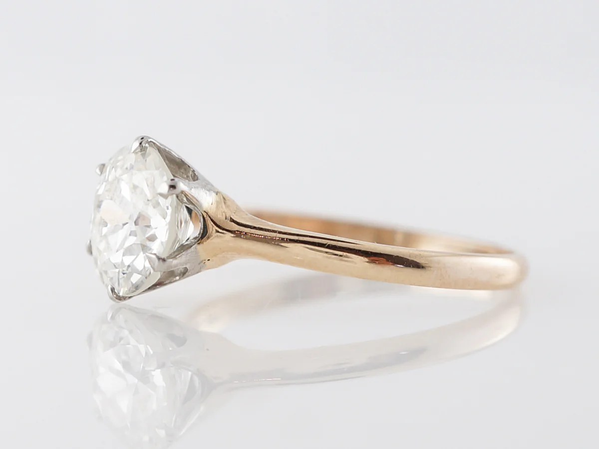 1.81 GIA Diamond Solitaire Engagement Ring in Yellow Gold - Image 2