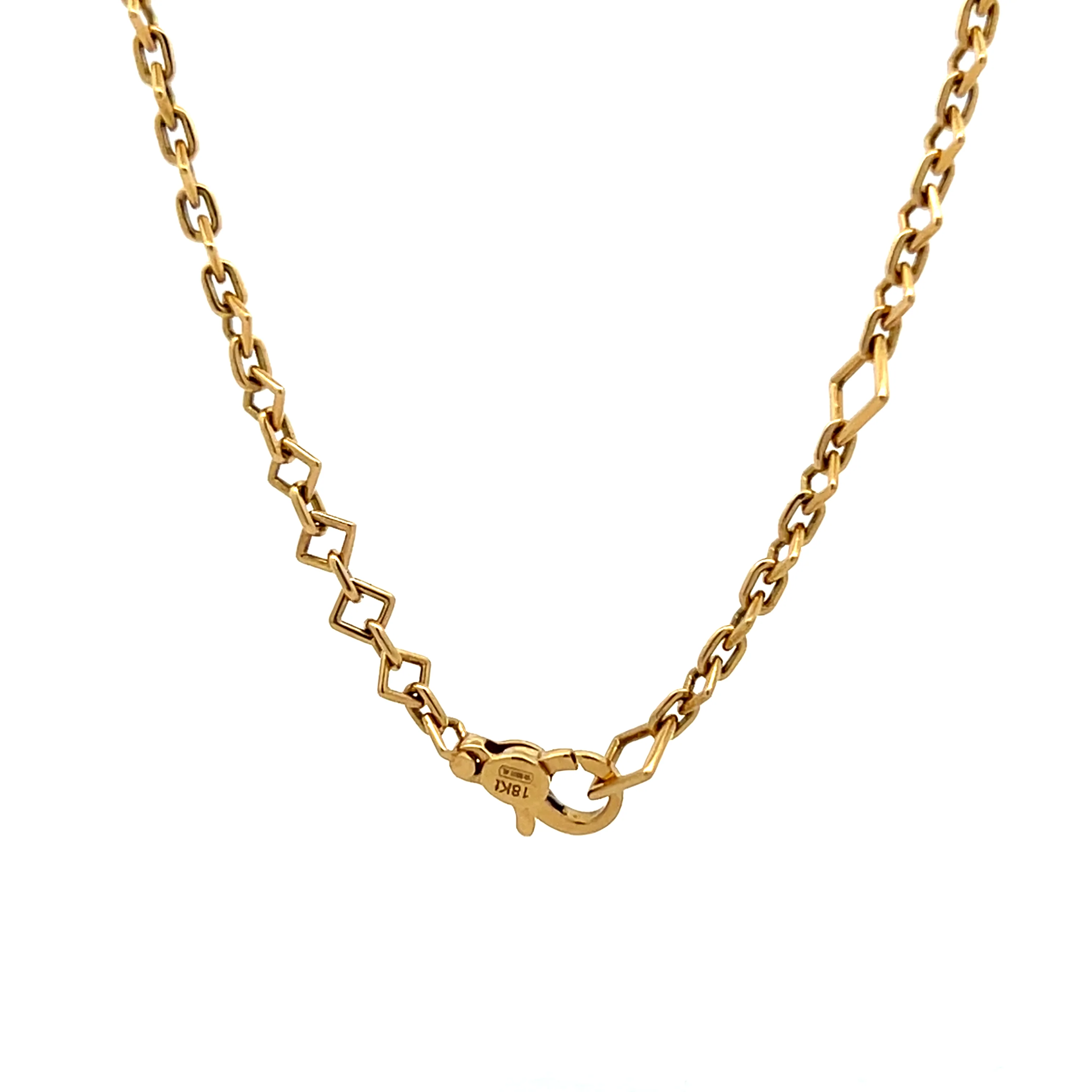 1.90 Diamond Tennis Necklace in 18k Yellow Gold - Image 4