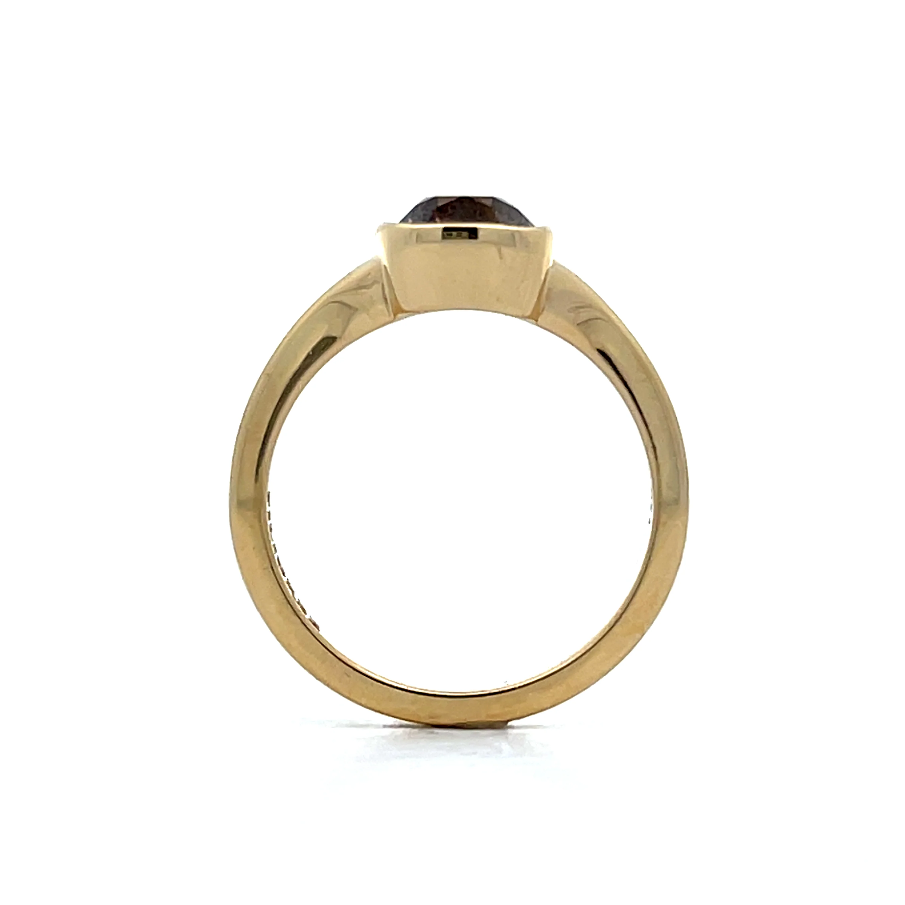 1.90 Fancy Brown Diamond Engagement Ring in 14k - Image 4
