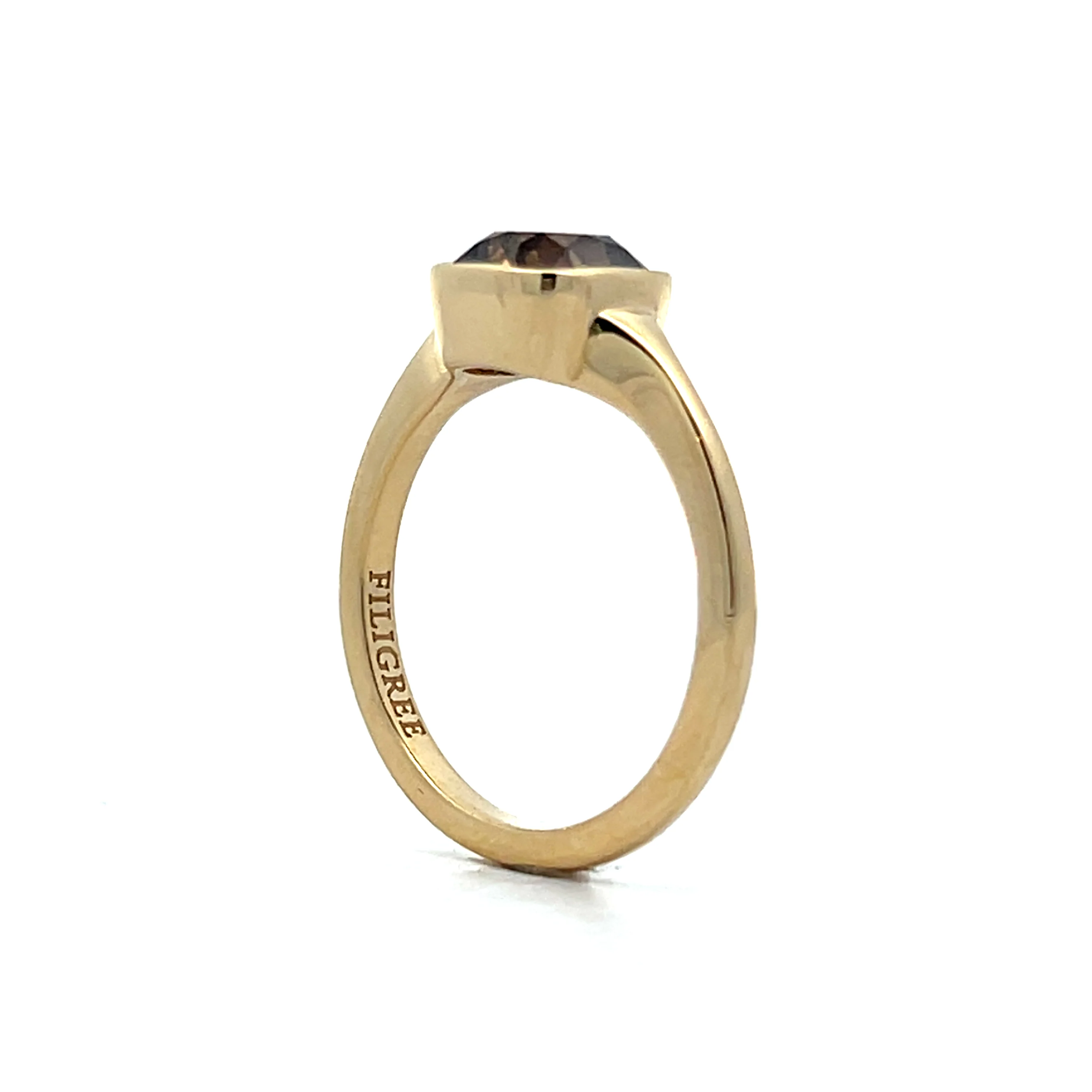 1.90 Fancy Brown Diamond Engagement Ring in 14k - Image 5