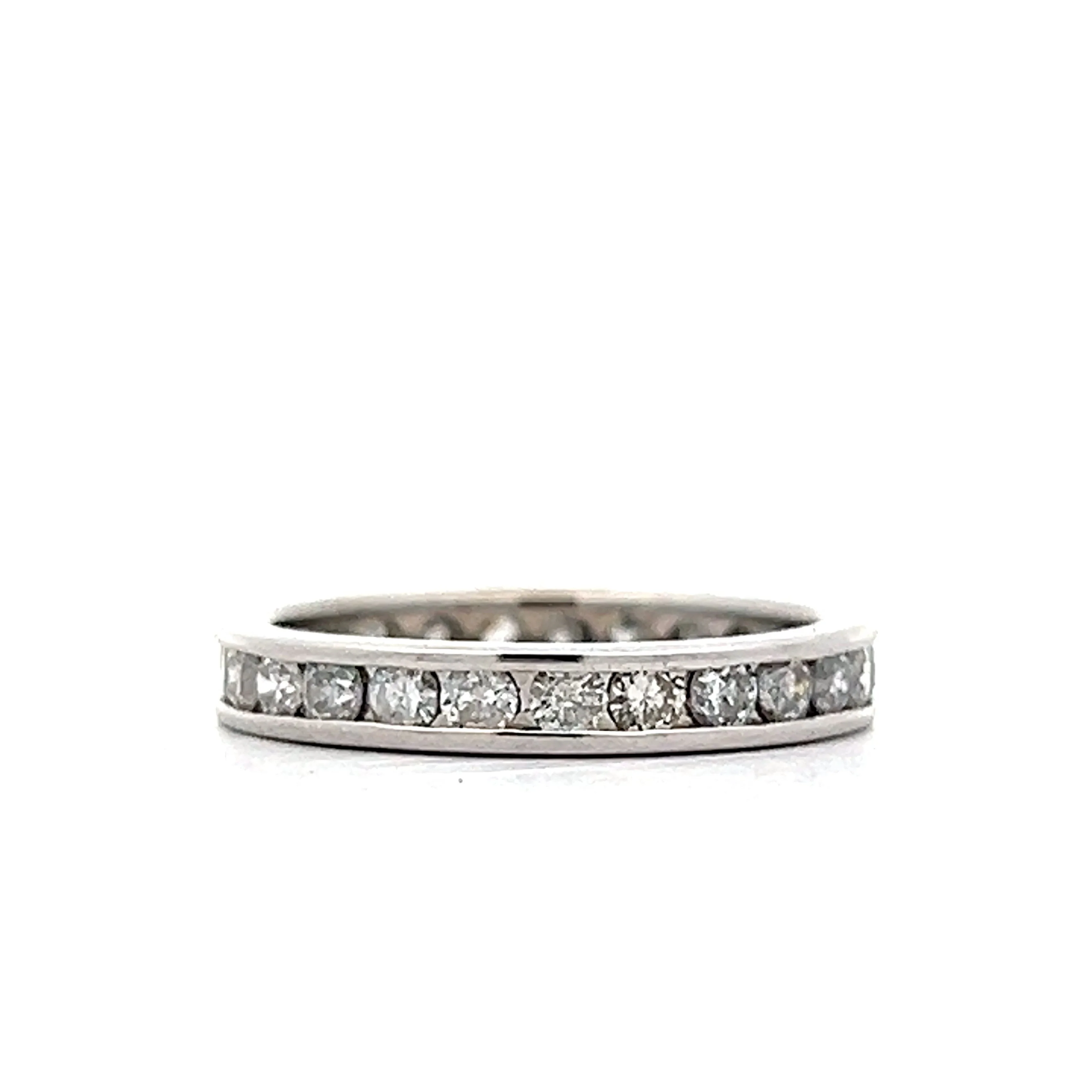 1 Carat Channel Set Eternity Band in Platinum
