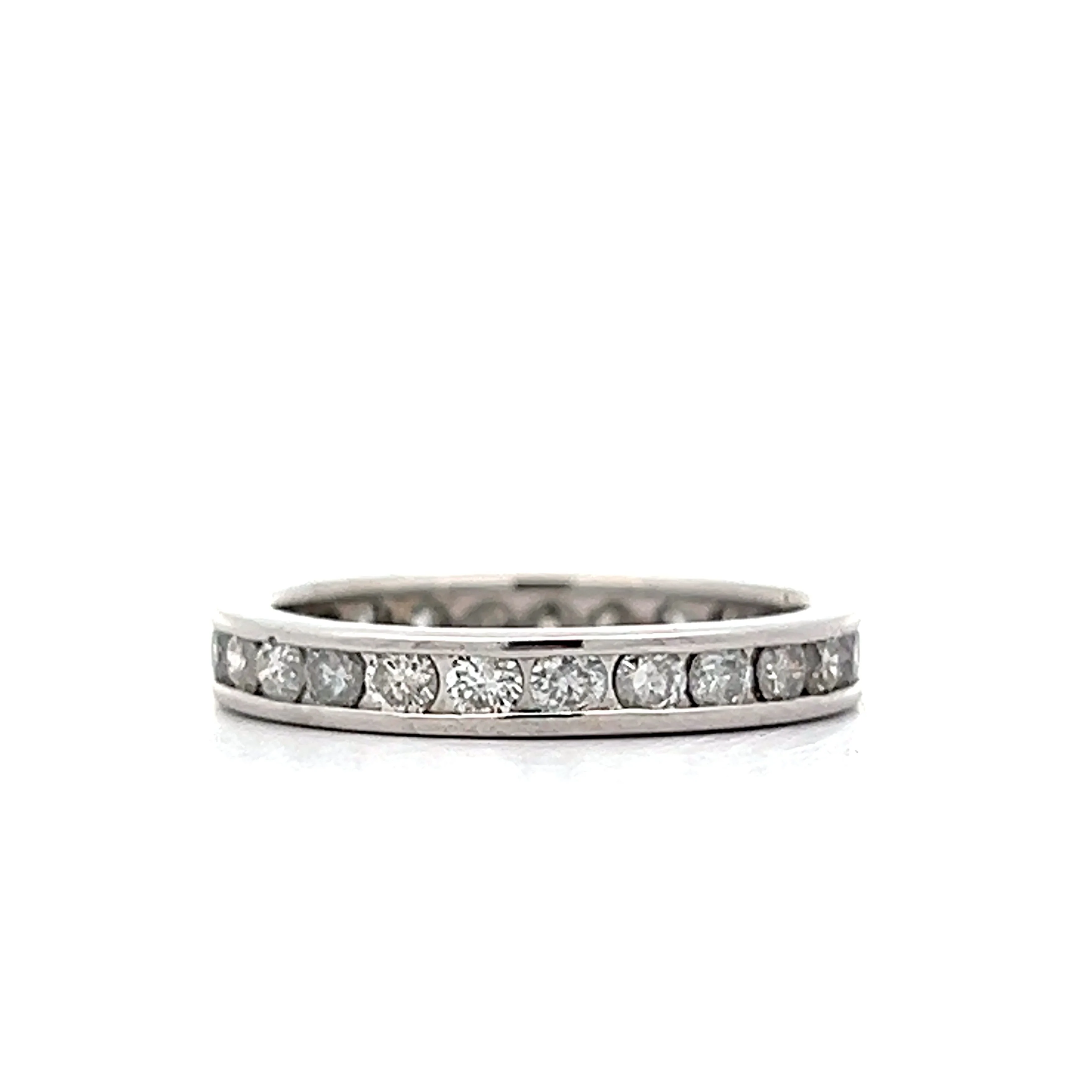 1 Carat Channel Set Eternity Band in Platinum - Image 3