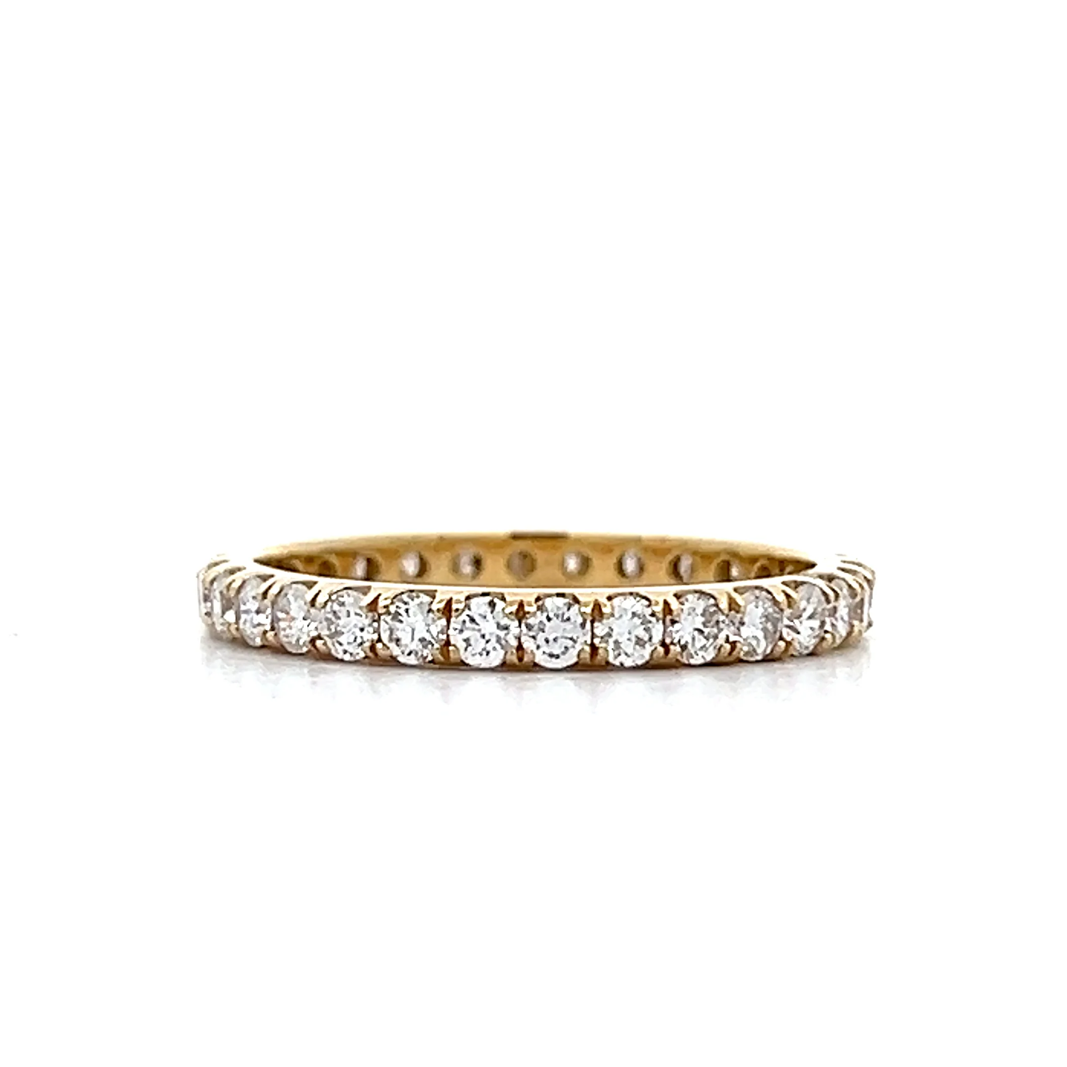 1 Carat Diamond Eternity Wedding Band in 14k - Image 2