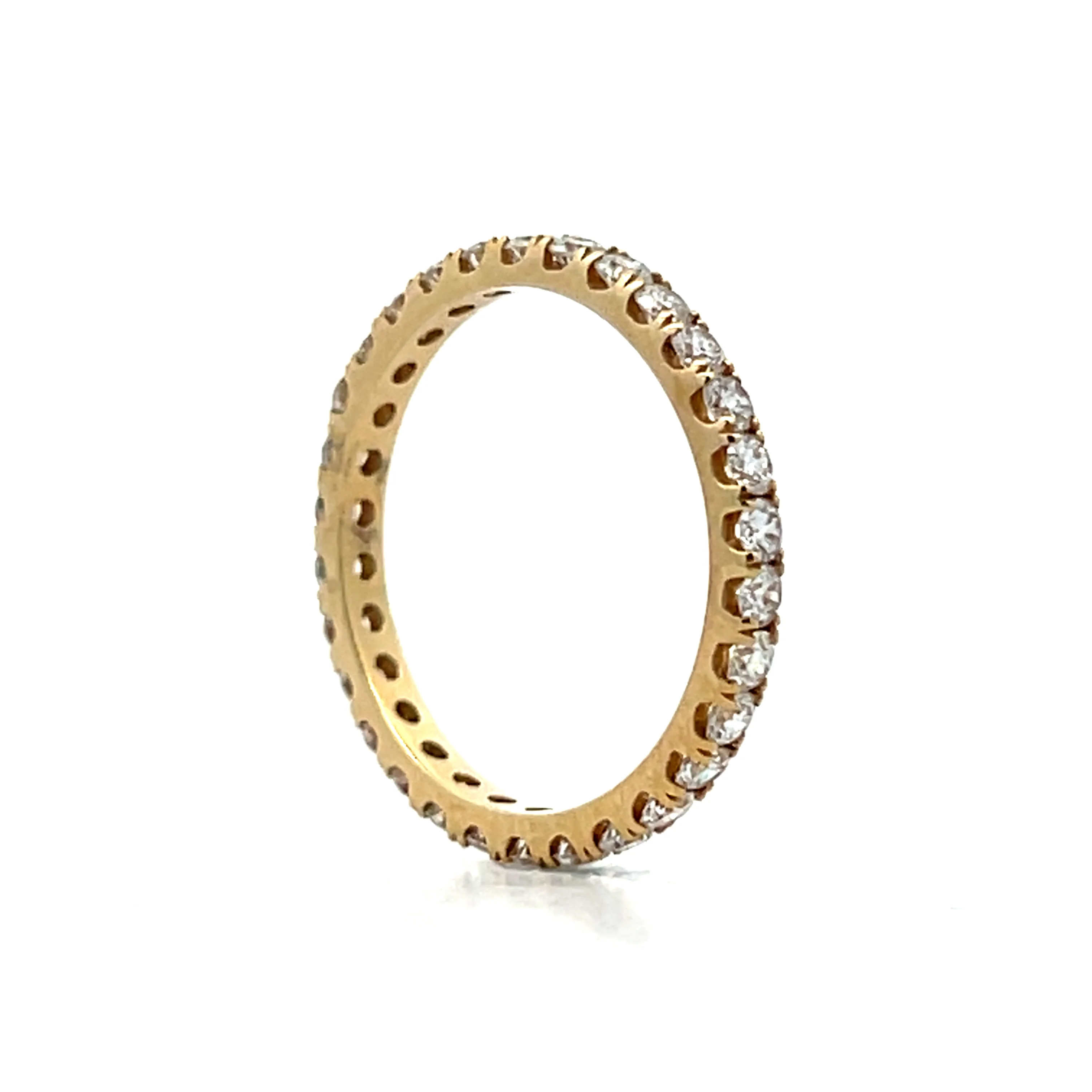 1 Carat Diamond Eternity Wedding Band in 14k - Image 6