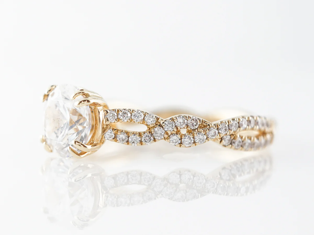 1 Carat Diamond Solitaire Engagement Ring in 14k - Image 2