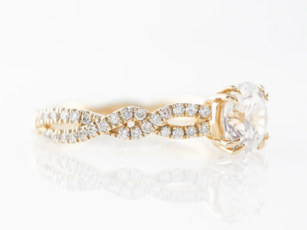 1 Carat Diamond Solitaire Engagement Ring in 14k - Image 3