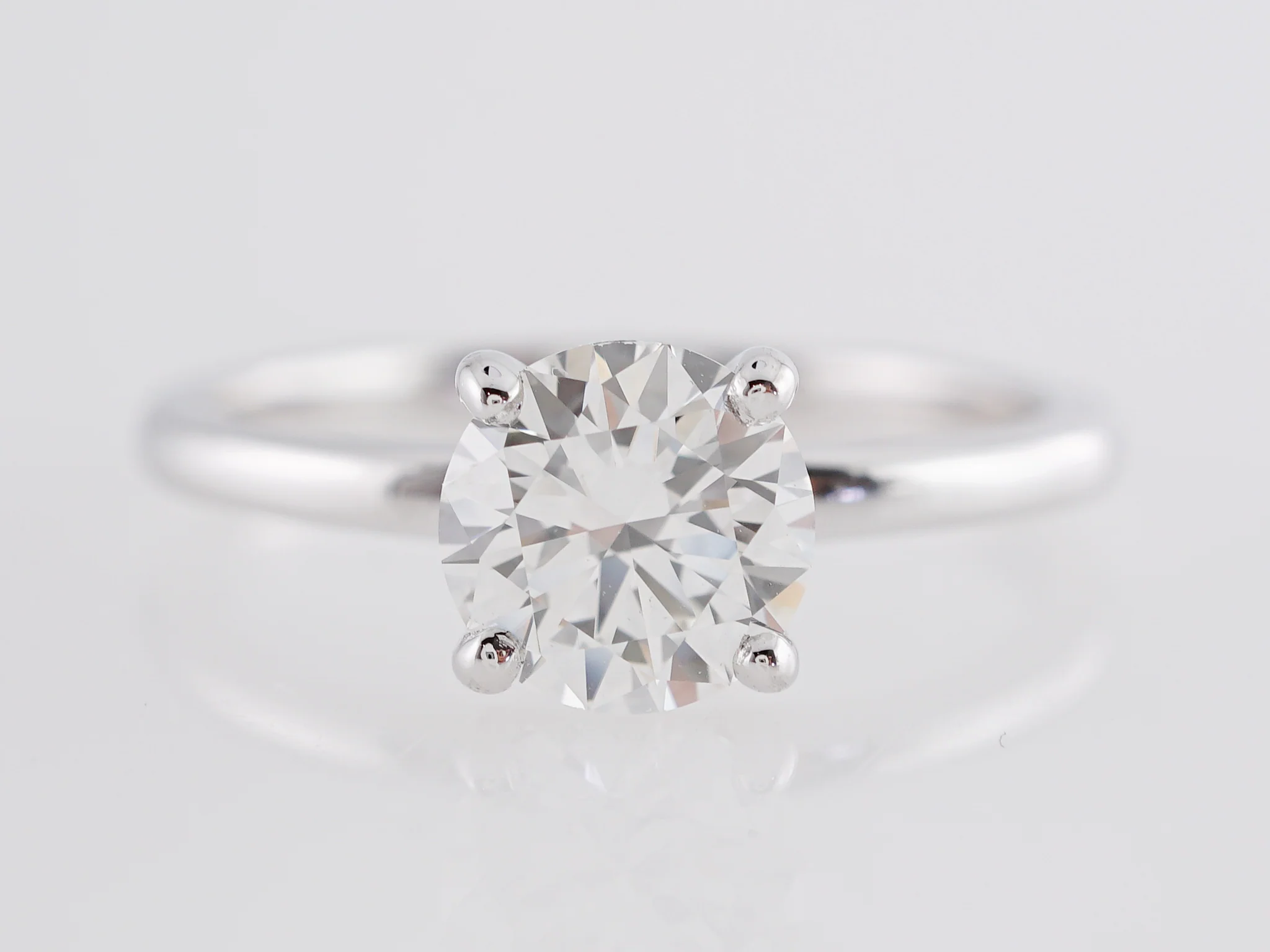 1 Carat GIA Diamond Engagement Ring in White Gold