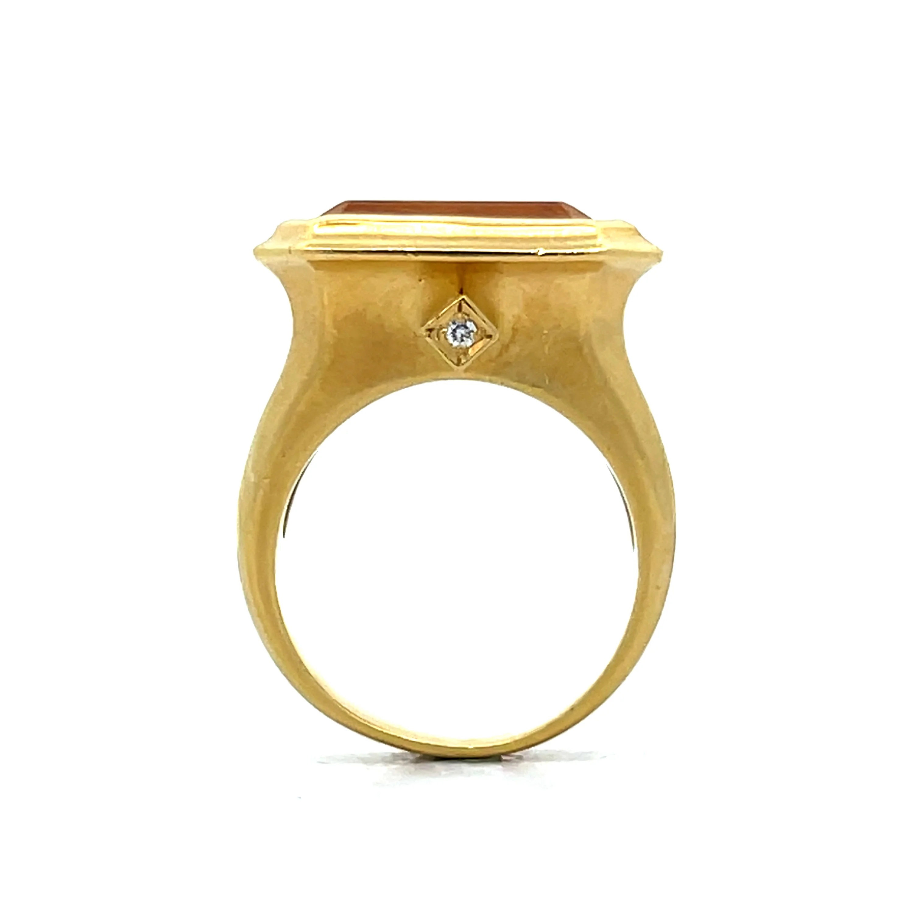 10.44 Citrine Statement Ring in 18k Yellow Gold - Image 4