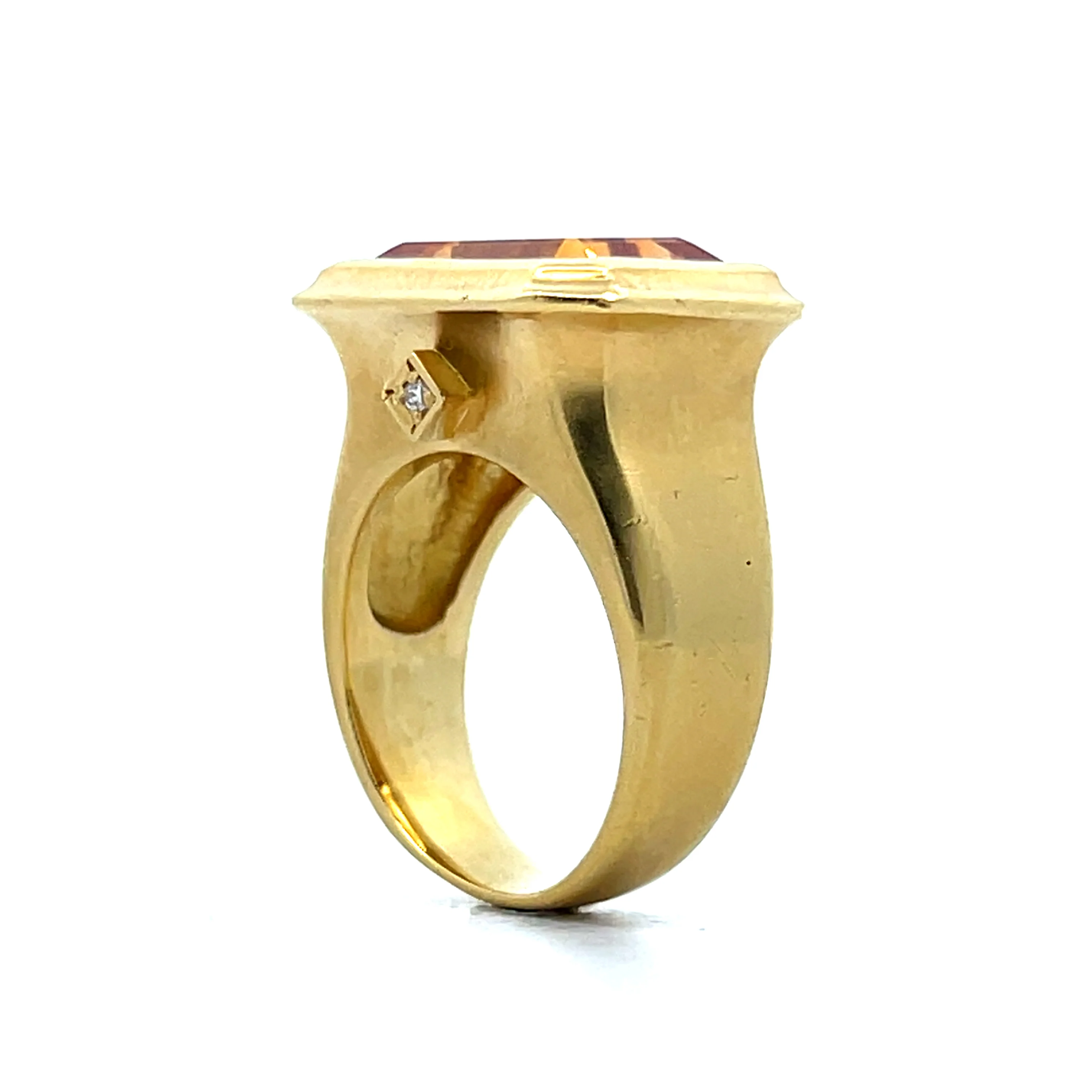 10.44 Citrine Statement Ring in 18k Yellow Gold - Image 5