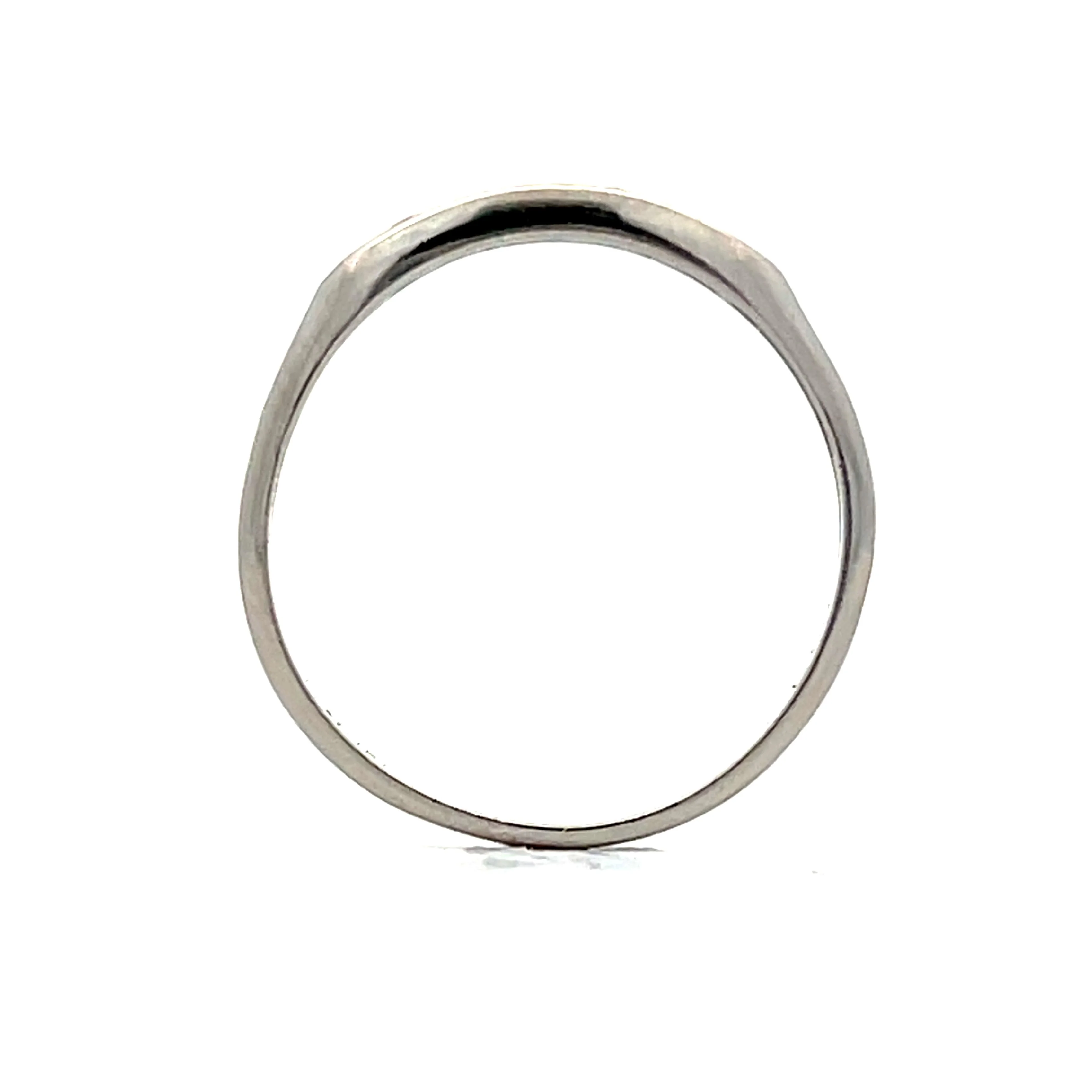 .10 Antique Deco Diamond Wedding Band in Platinum - Image 4