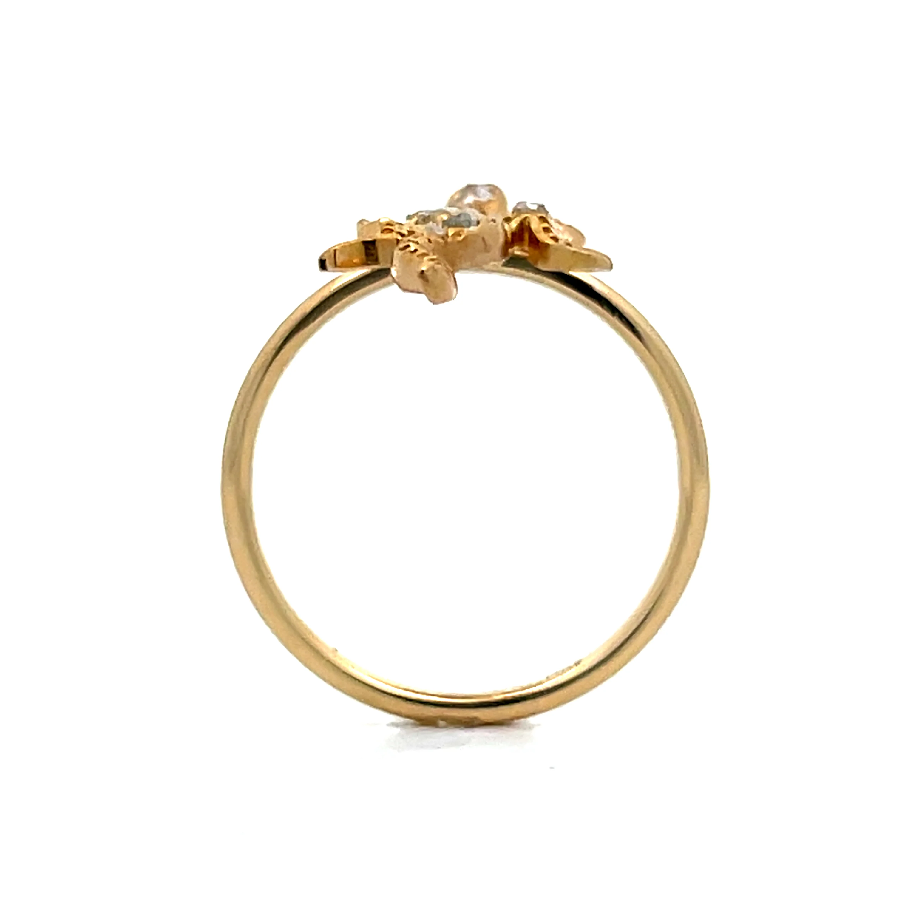 .10 Antique Victorian Diamond Lizard Ring in 10k - Image 5