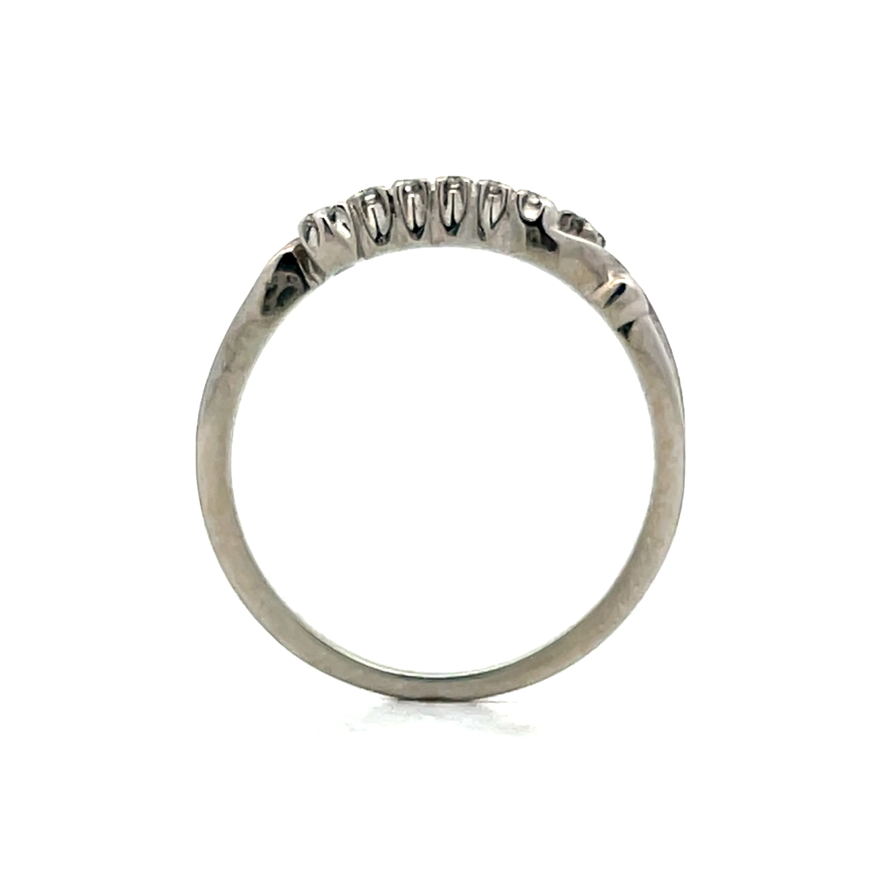 .10 Deco Asymmetrical Diamond in 18k White Gold - Image 4