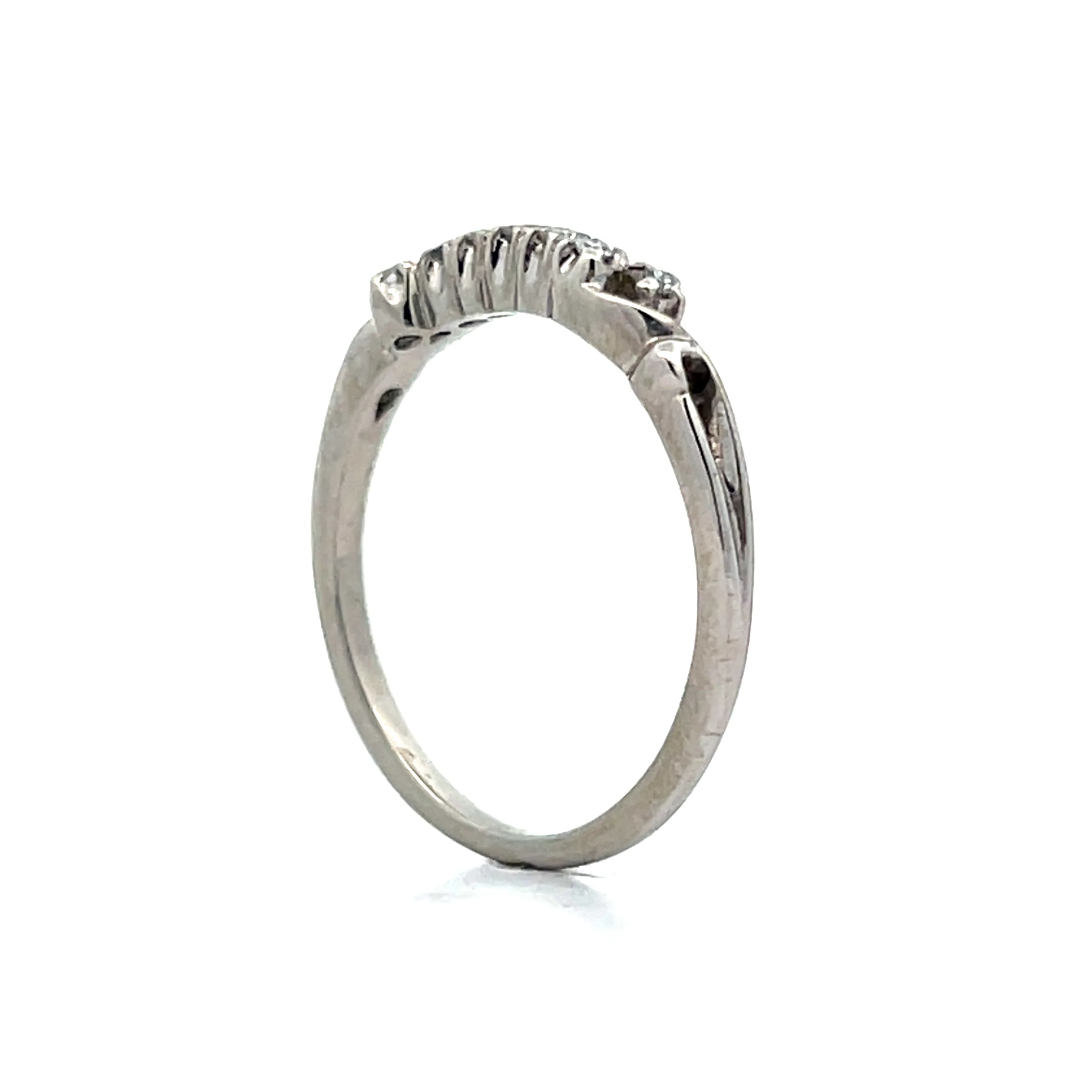 .10 Deco Asymmetrical Diamond in 18k White Gold - Image 5