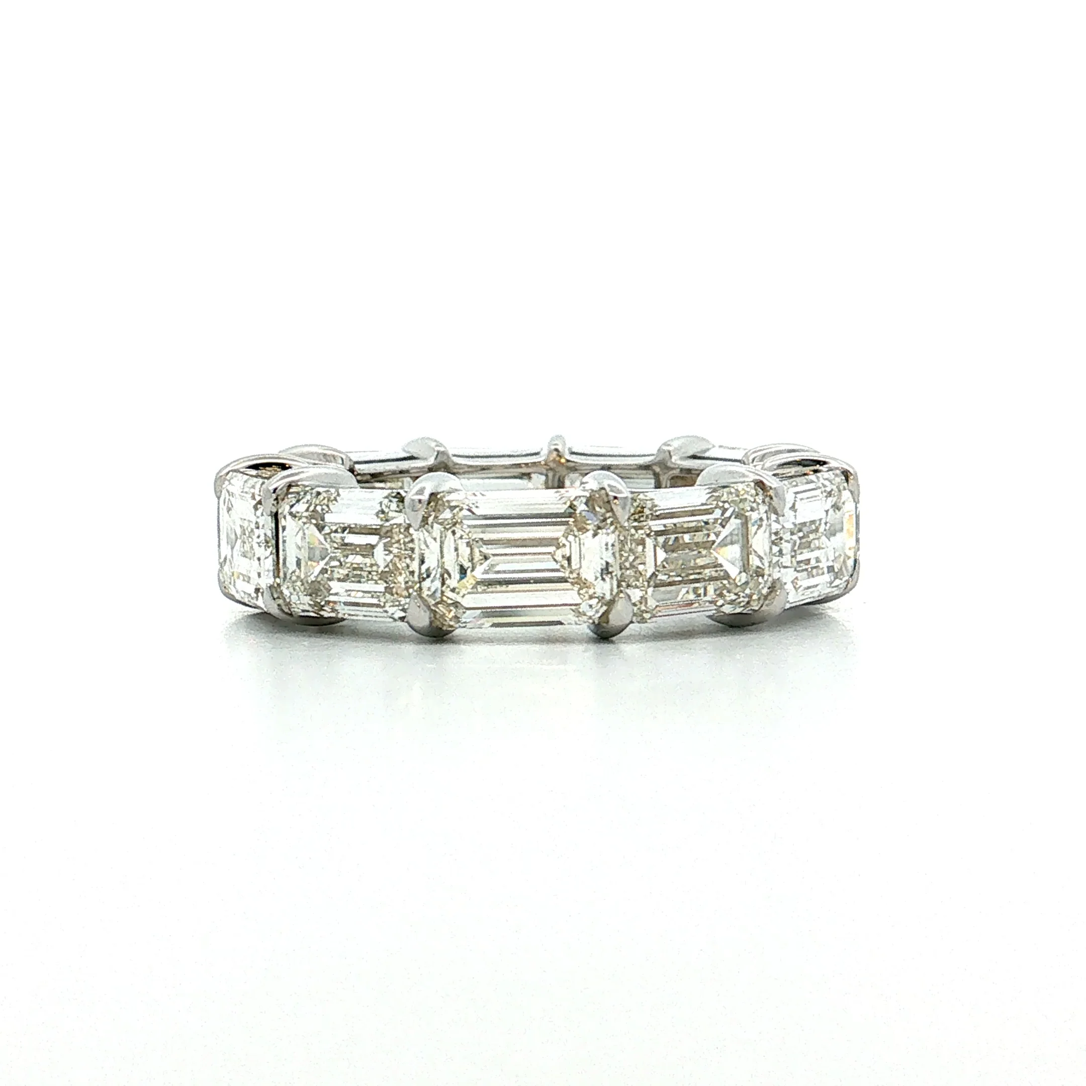 11.05 GIA Emerald Cut Diamond Eternity Band 18k - Image 4
