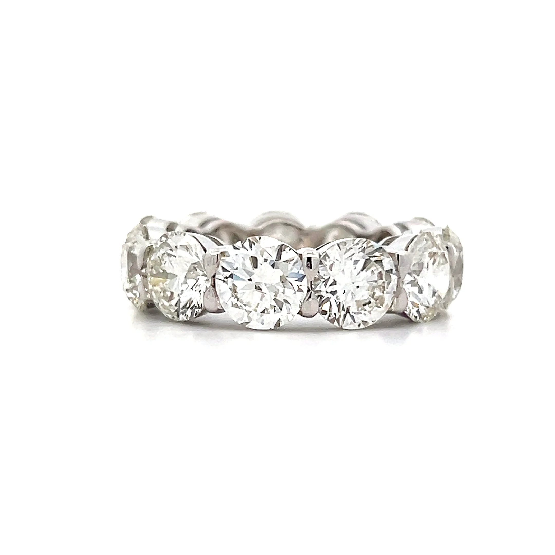 11.06 Round Brilliant Diamond Eternity Band in 18k White Gold - Image 4