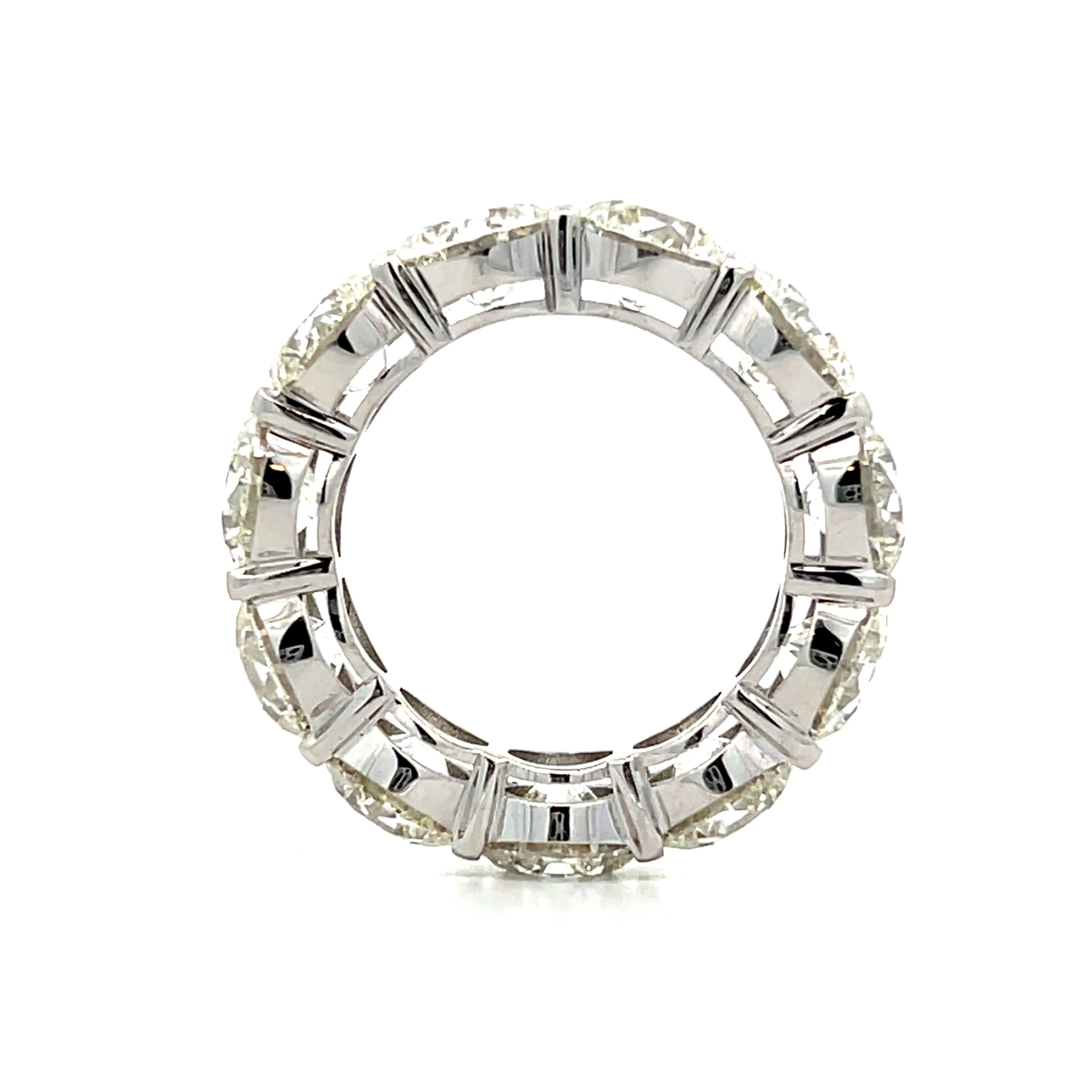 11.06 Round Brilliant Diamond Eternity Band in 18k White Gold - Image 5