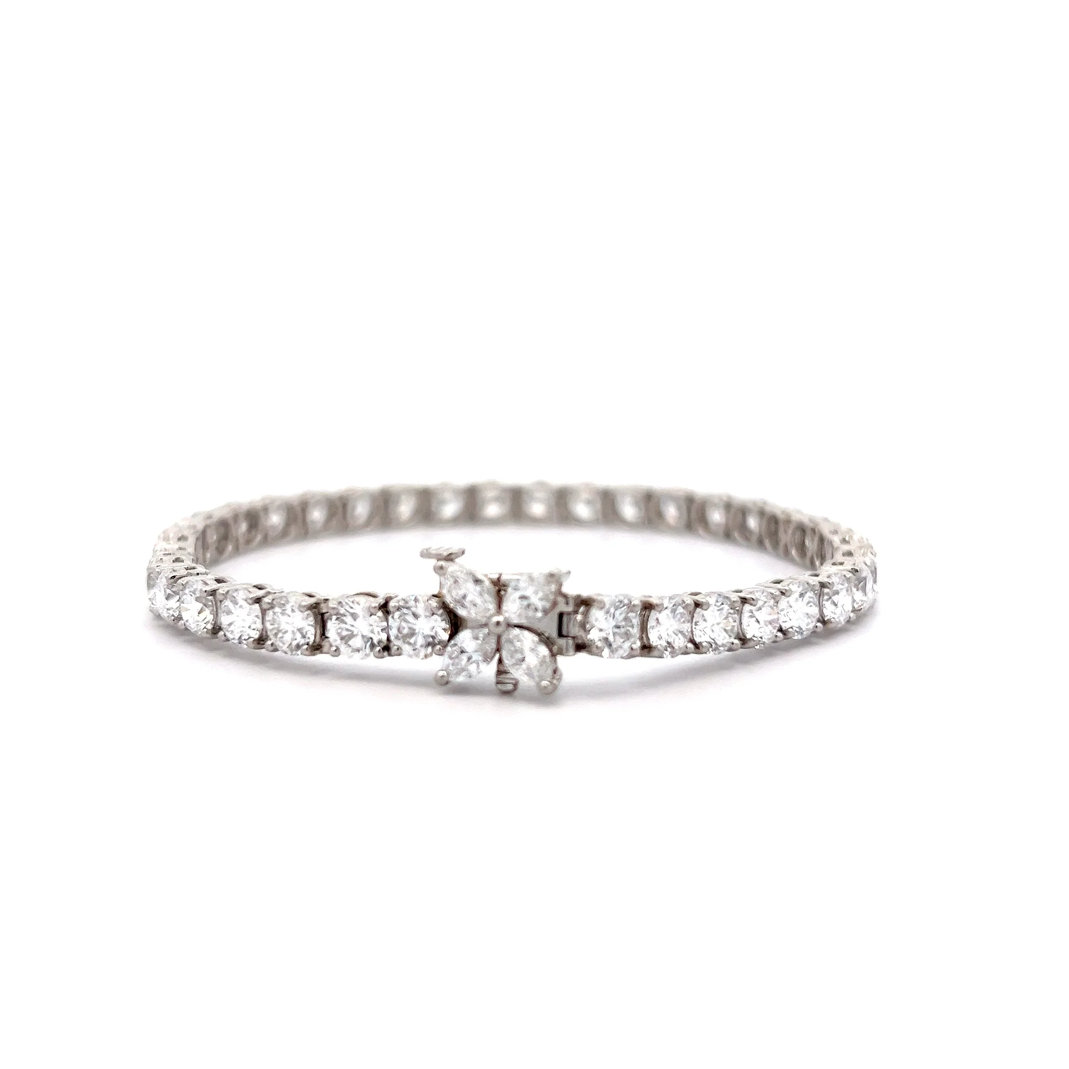 11.32 Tiffany & Co Victoria Diamond Bracelet in Platinum - Image 4