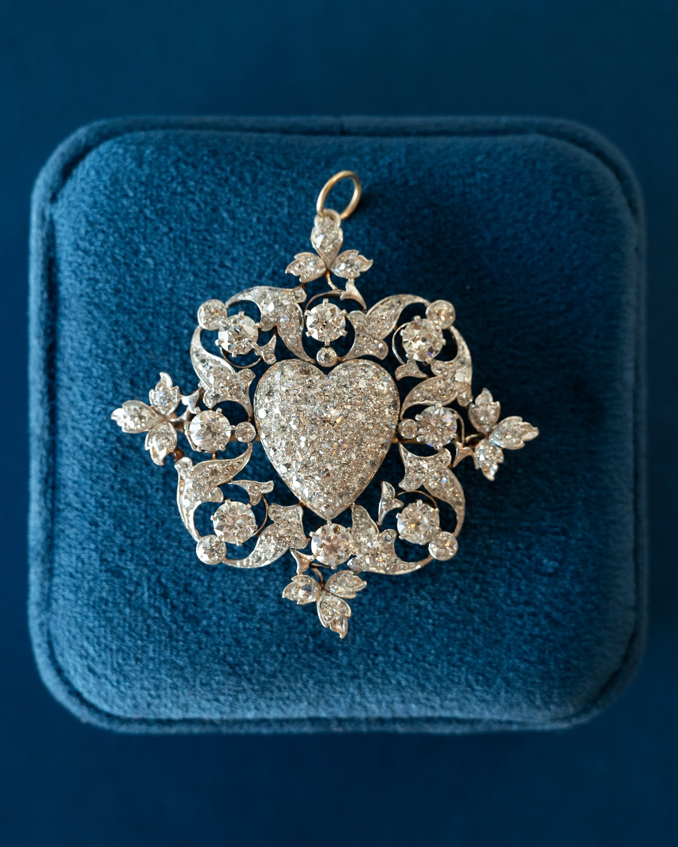 11.69 Antique Edwardian Tiffany & Co Heart Brooch/Pendant - Image 3