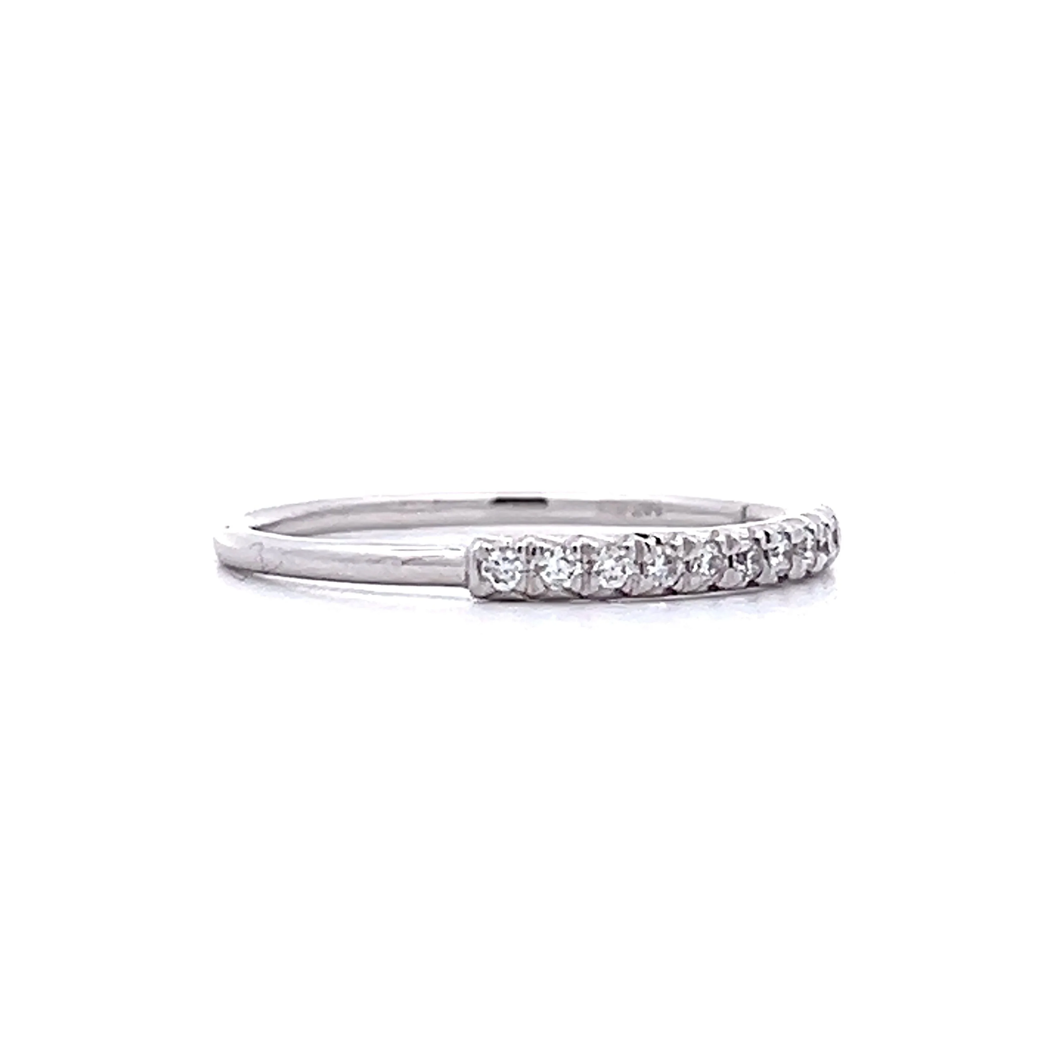.11 Classic Diamond Wedding Band in 14k - Image 3