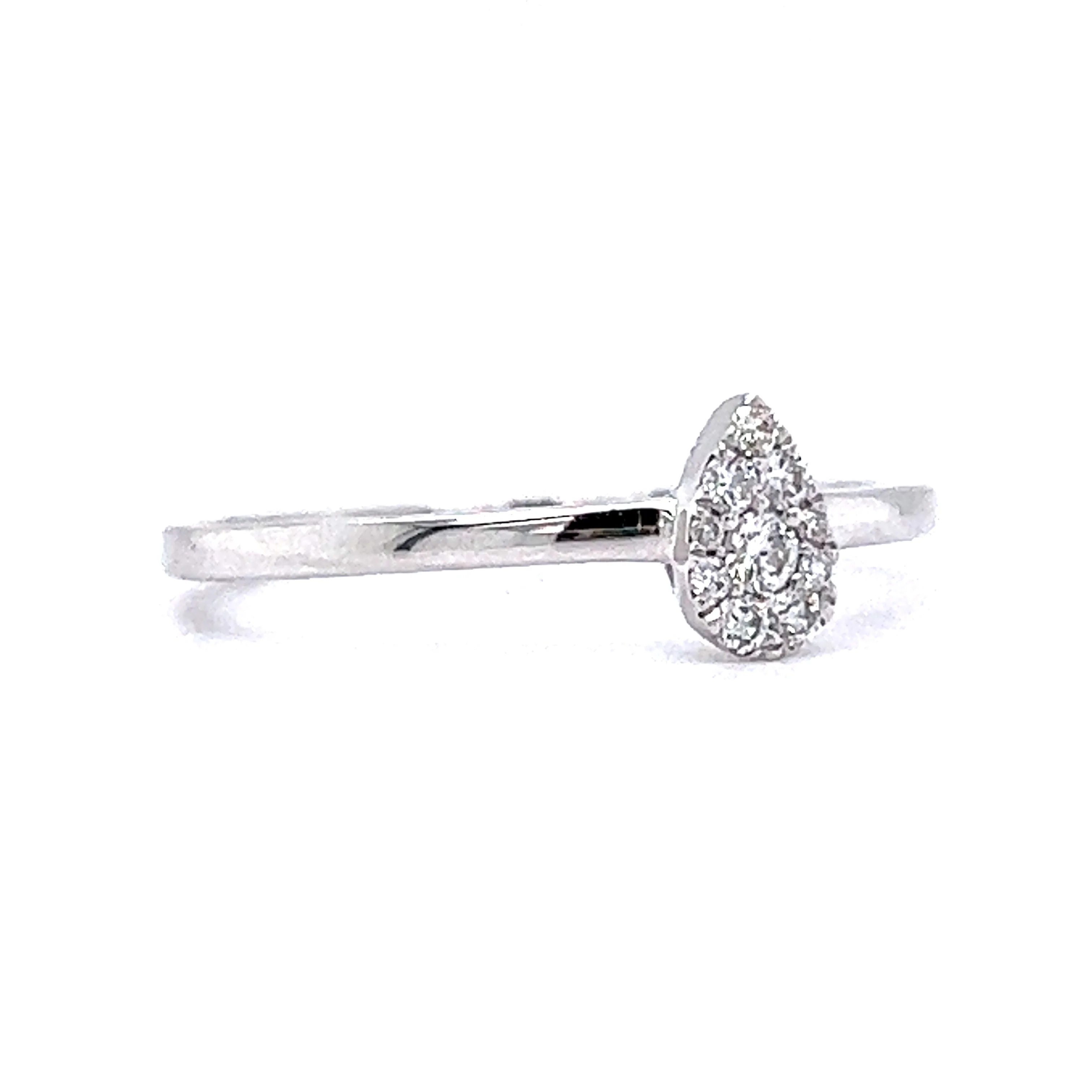 .11 Diamond Pave Right Hand Ring in 14k White Gold - Image 3
