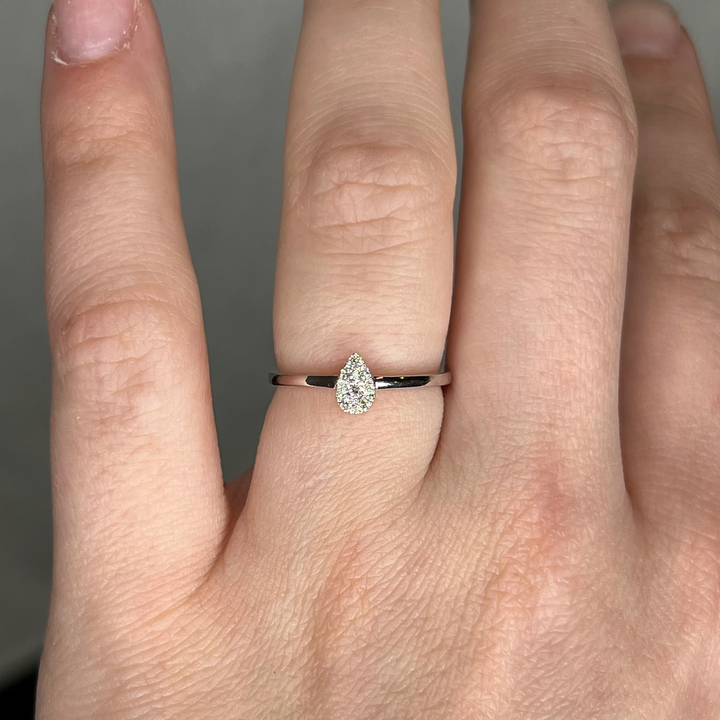 .11 Diamond Pave Right Hand Ring in 14k White Gold - Image 6