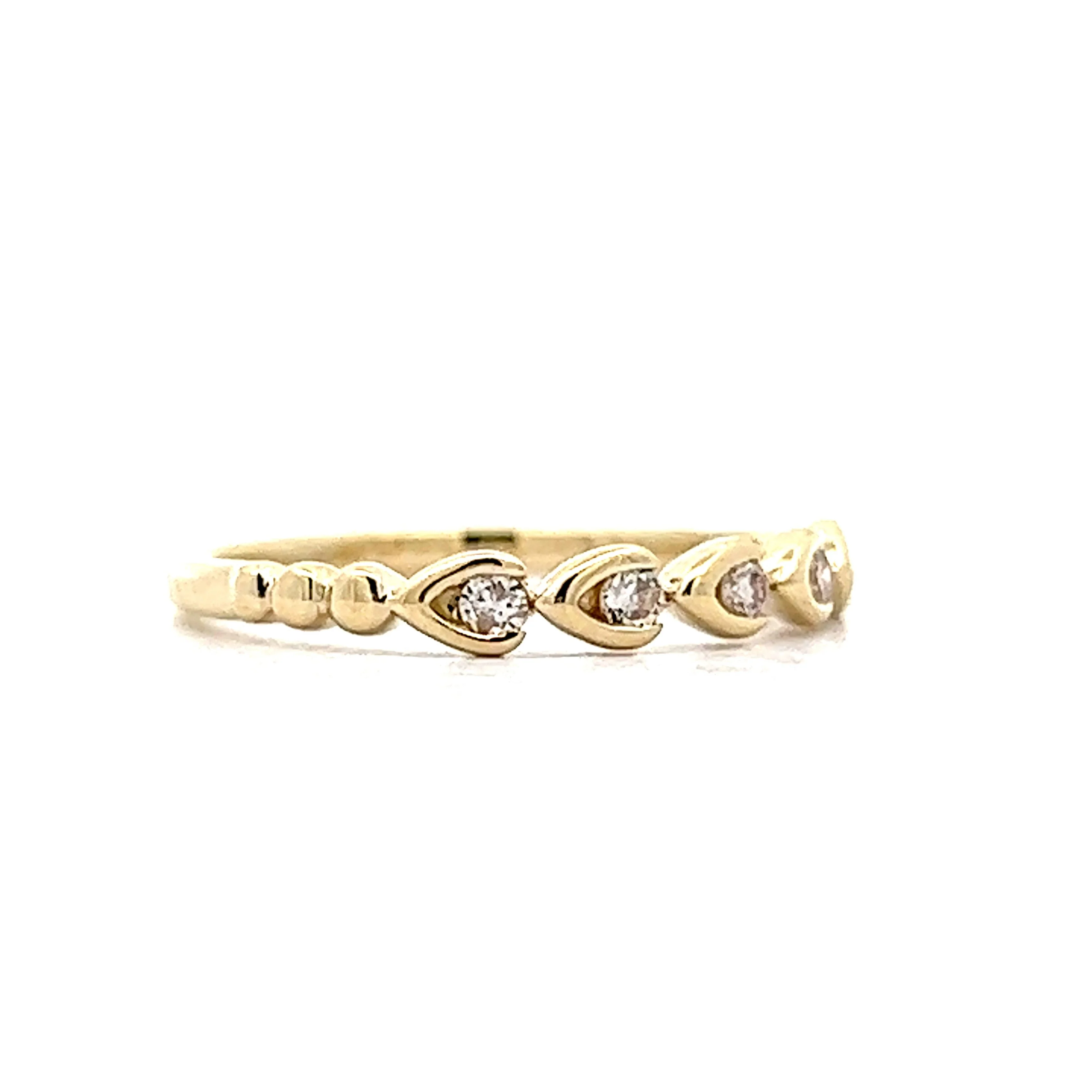 .11 Diamond Wedding Band in 14k Yellow Gold - Image 3