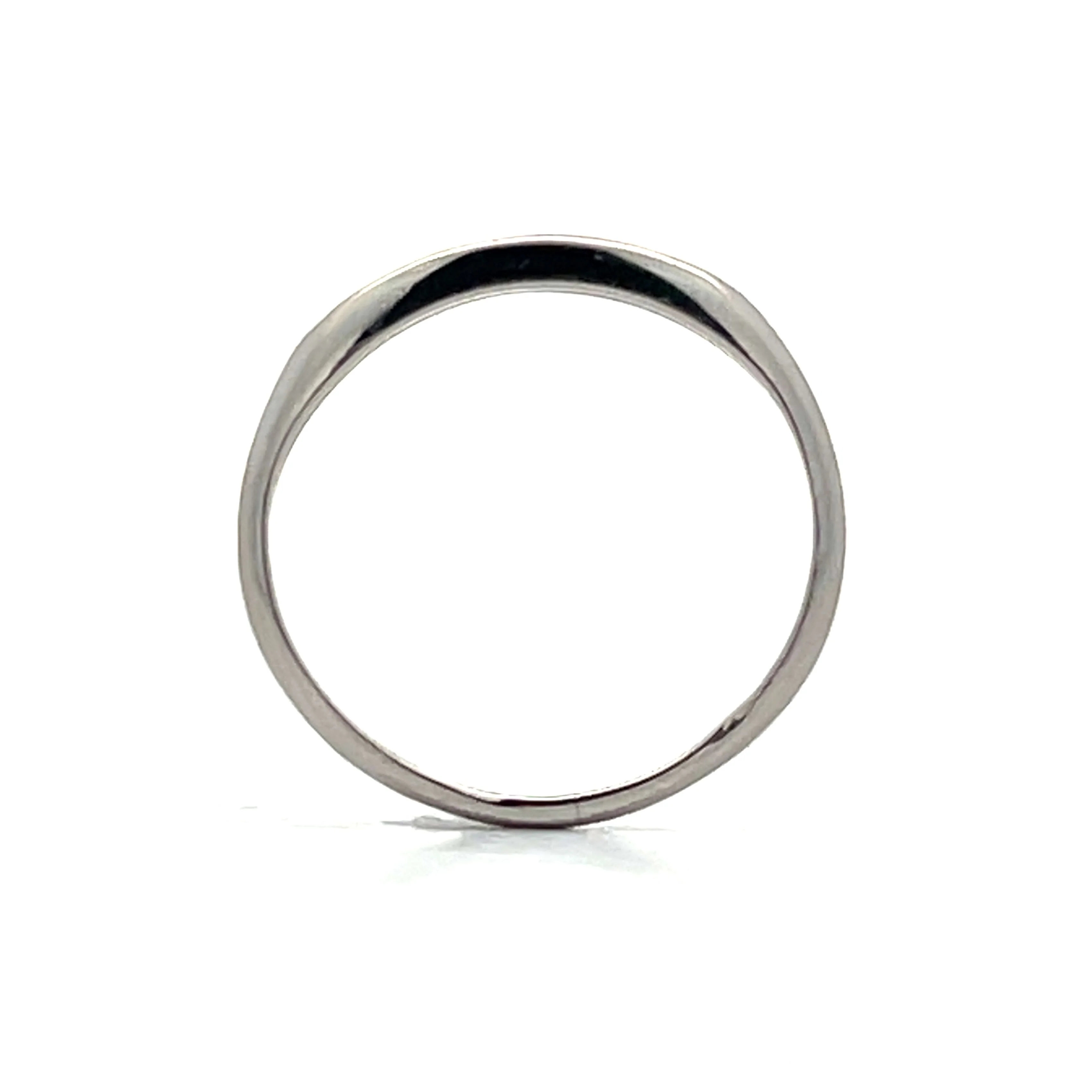 .11 Vintage 1950s Diamond Wedding Band in Platinum - Image 4