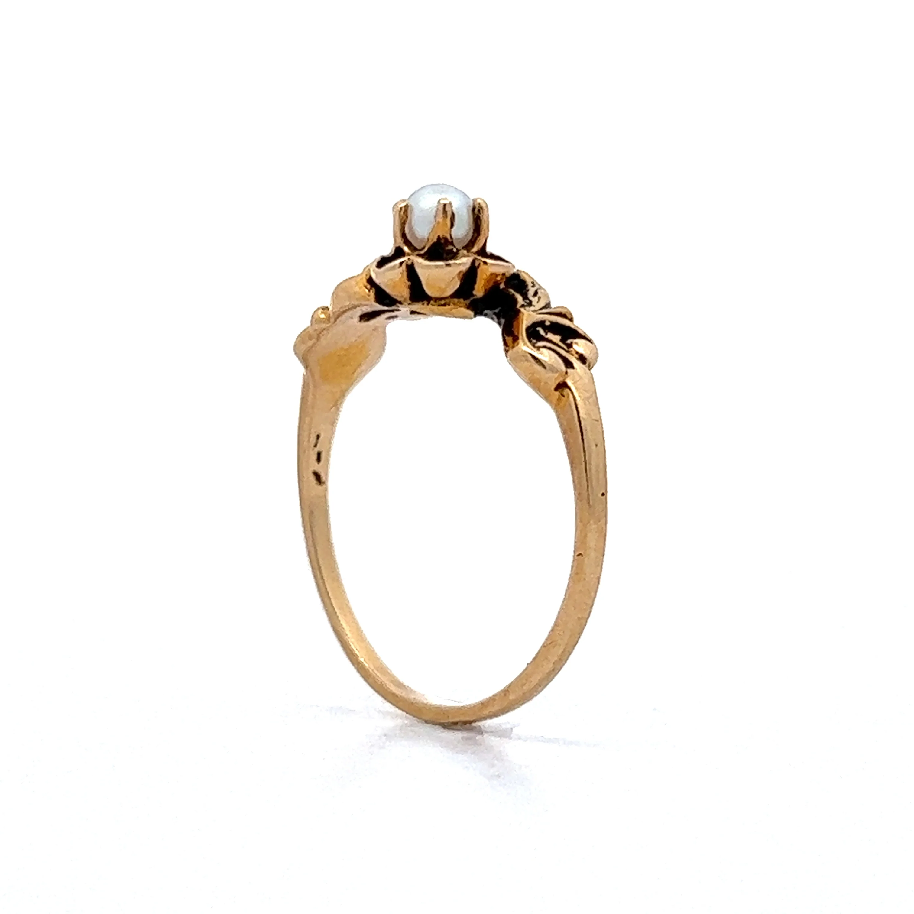 .11 Victorian Toi Et Moi Ring in 14k Yellow Gold - Image 5