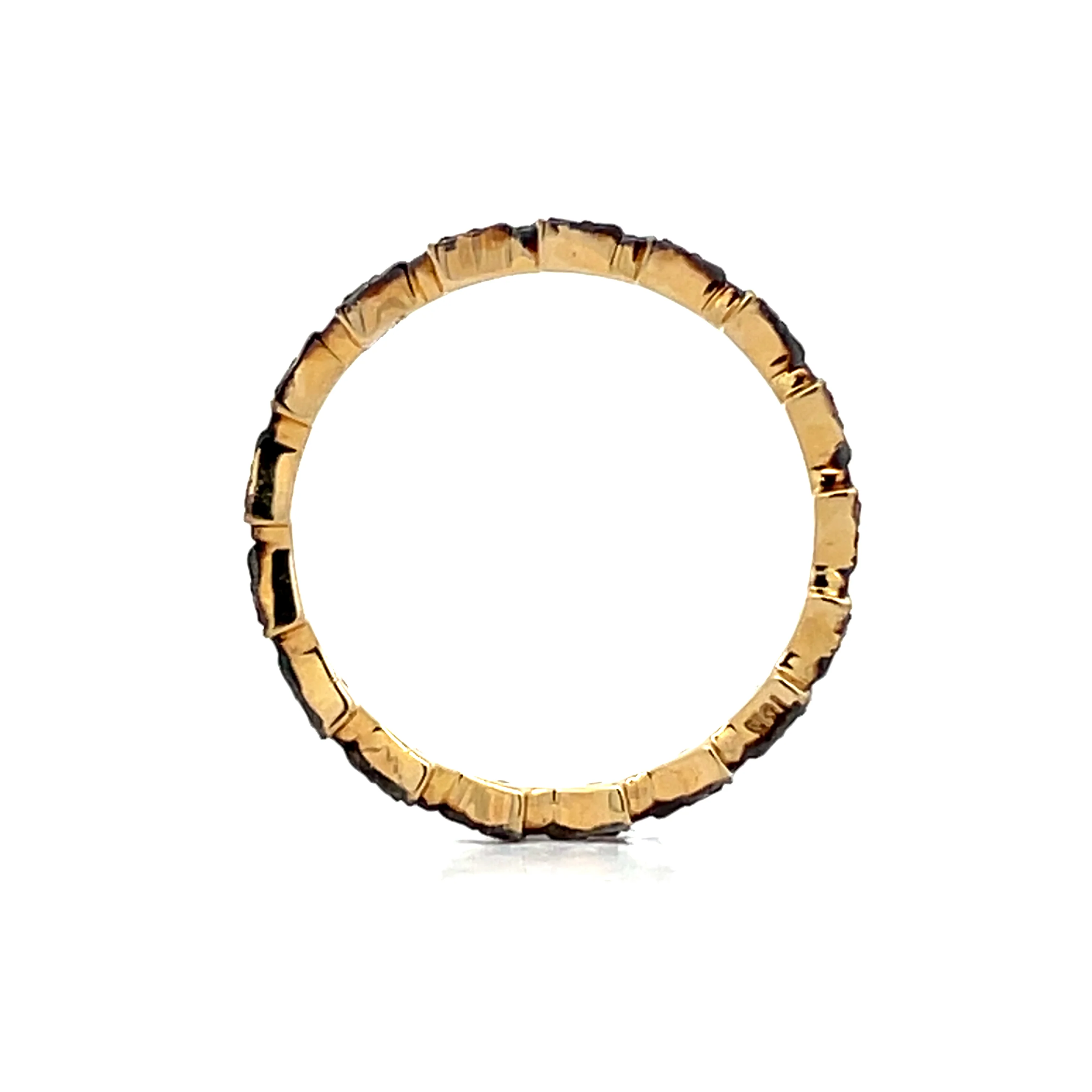.12 Diamond Geometric Wedding Band in 18k - Image 5