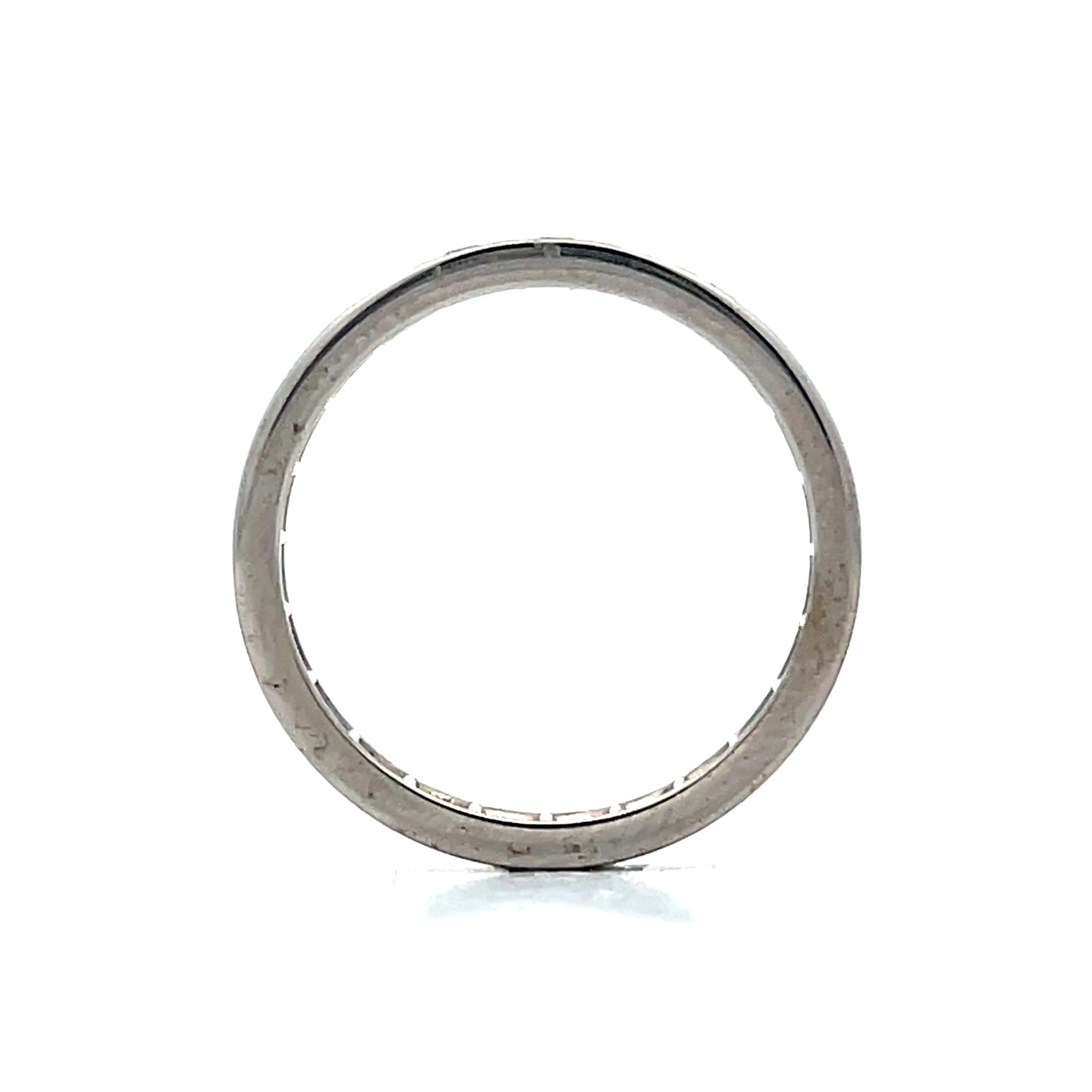 .125 Vintage Single Cut Diamond Band in 14k White Gold - Image 4