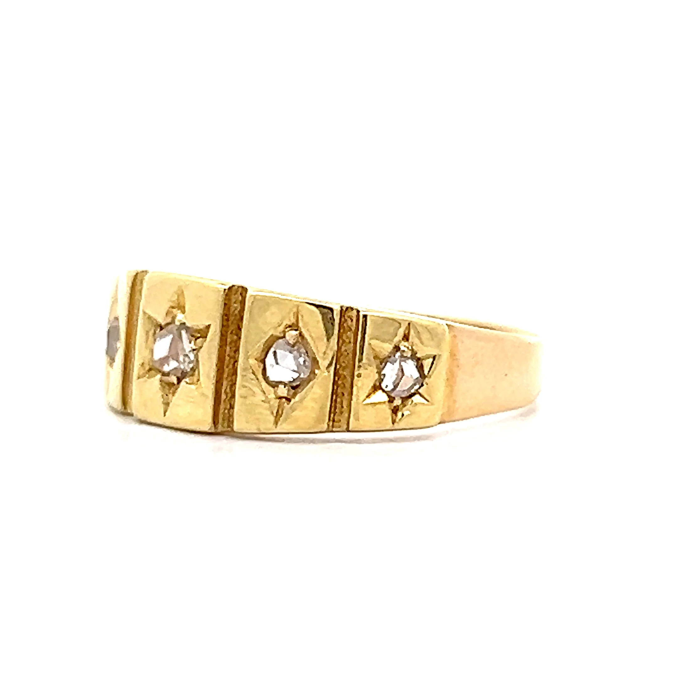 .13 Antique Victorian Rose Cut Diamond Ring in 18k - Image 2