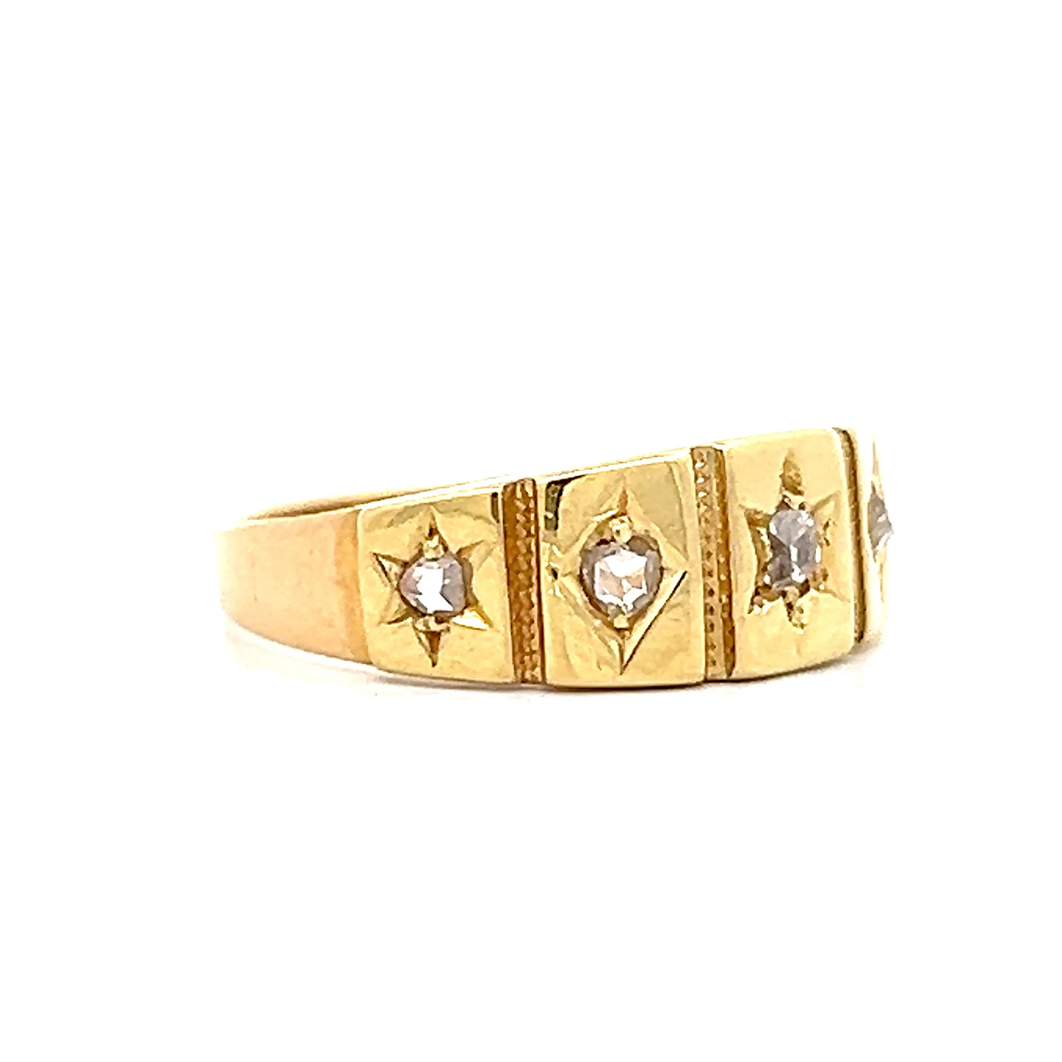 .13 Antique Victorian Rose Cut Diamond Ring in 18k - Image 3