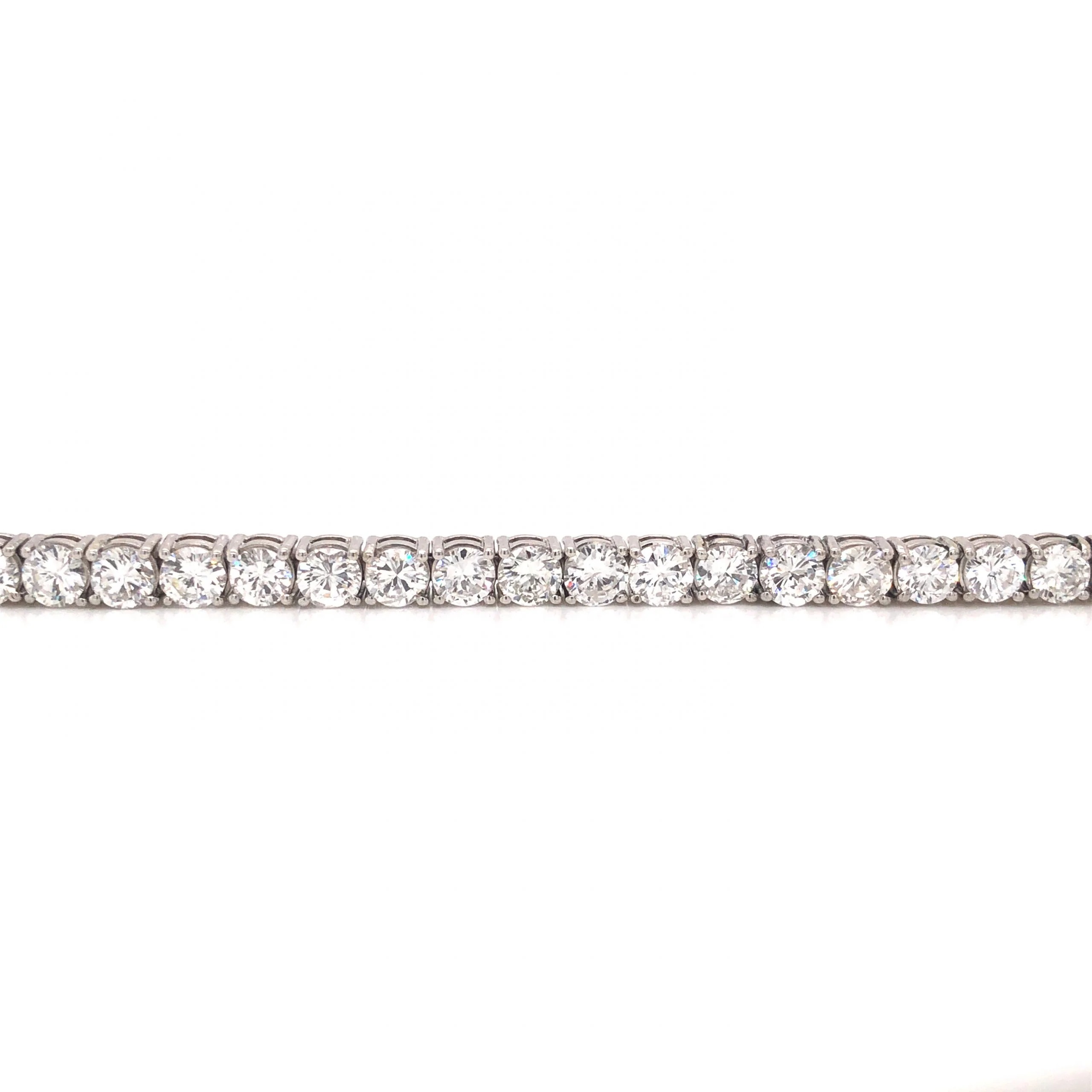 13 Carat Diamond Tennis Bracelet in 14k White Gold - Image 2