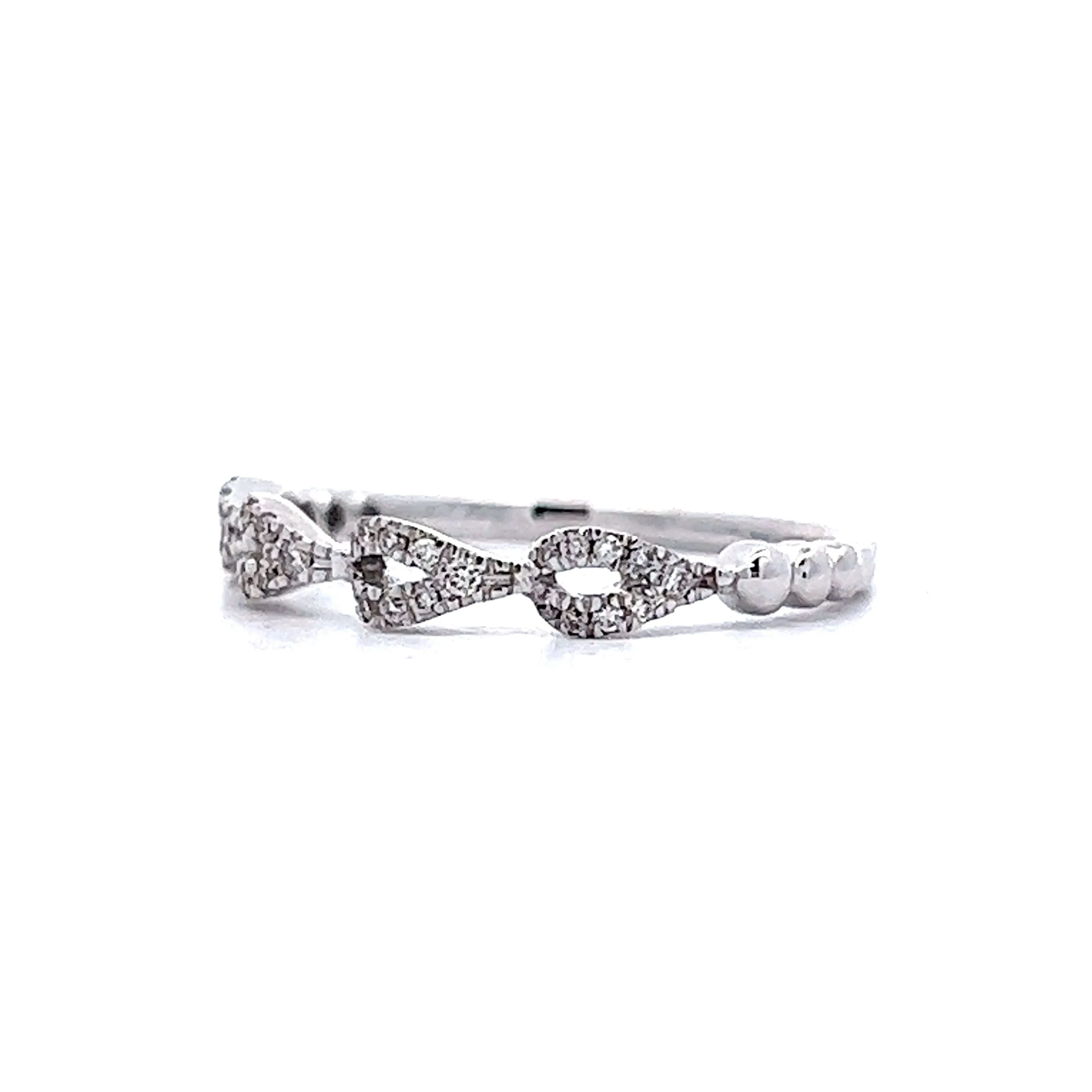 .13 Diamond Wedding Band in 14k White Gold - Image 2