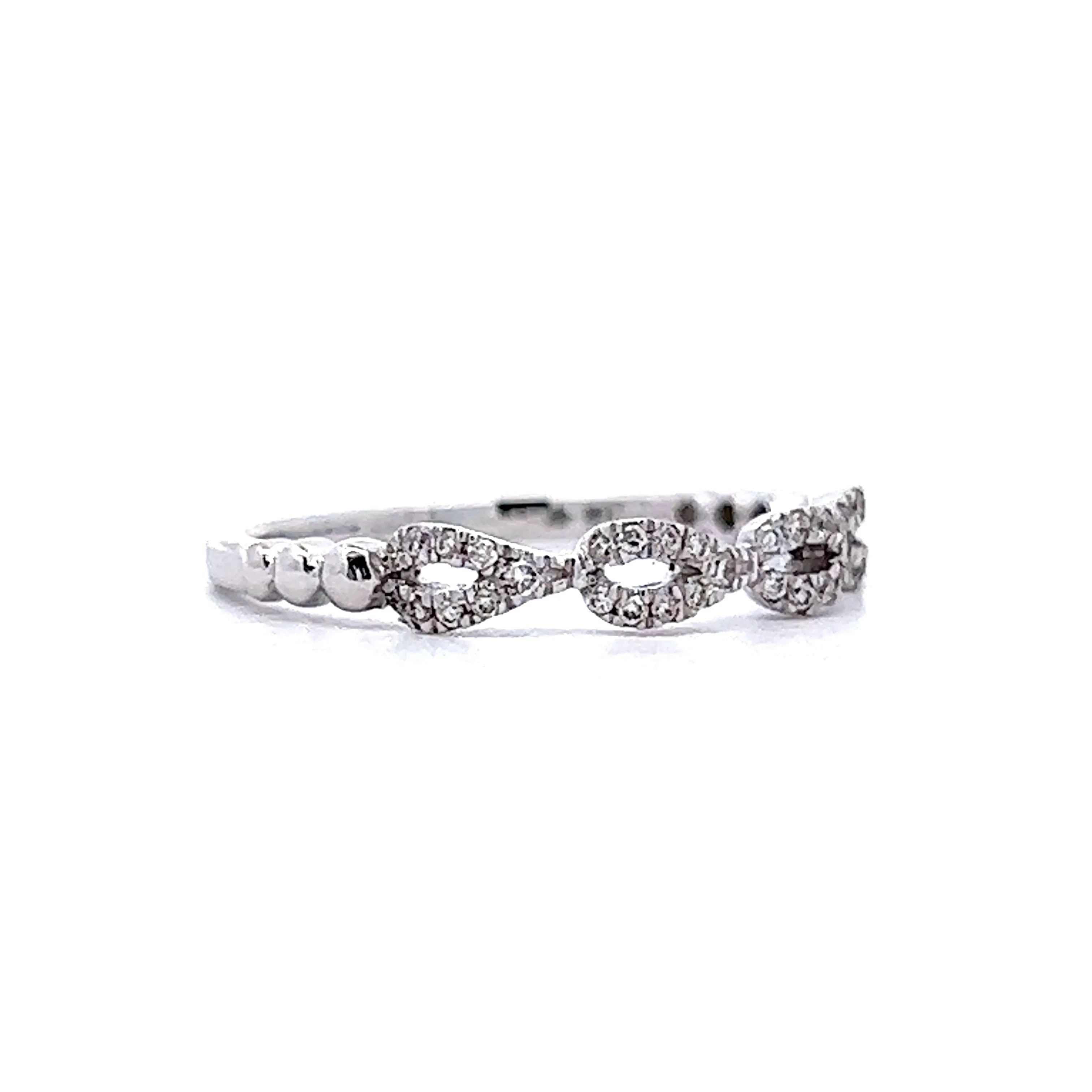 .13 Diamond Wedding Band in 14k White Gold - Image 3