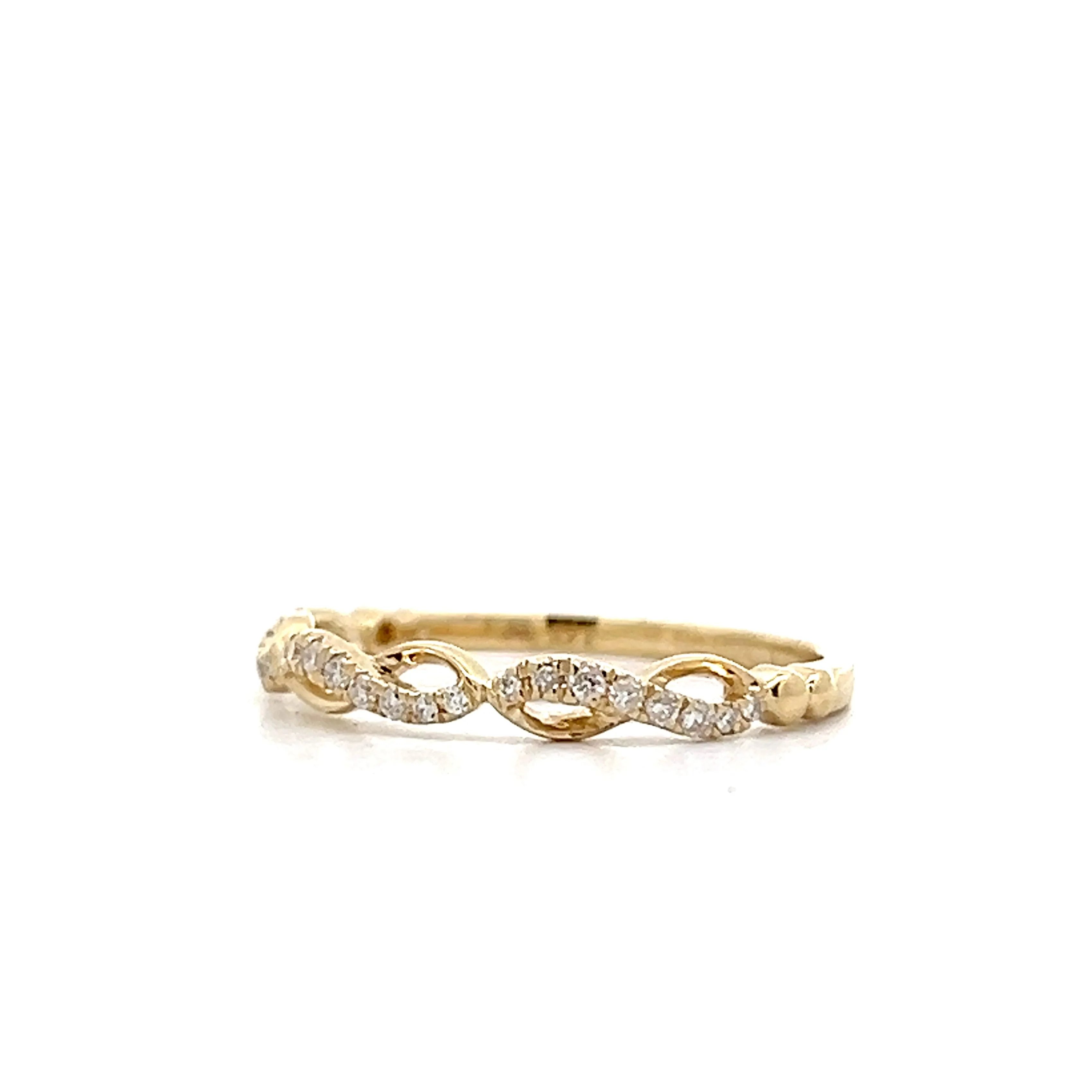 .13 Diamond Wedding Band in 14k Yellow Gold - Image 2