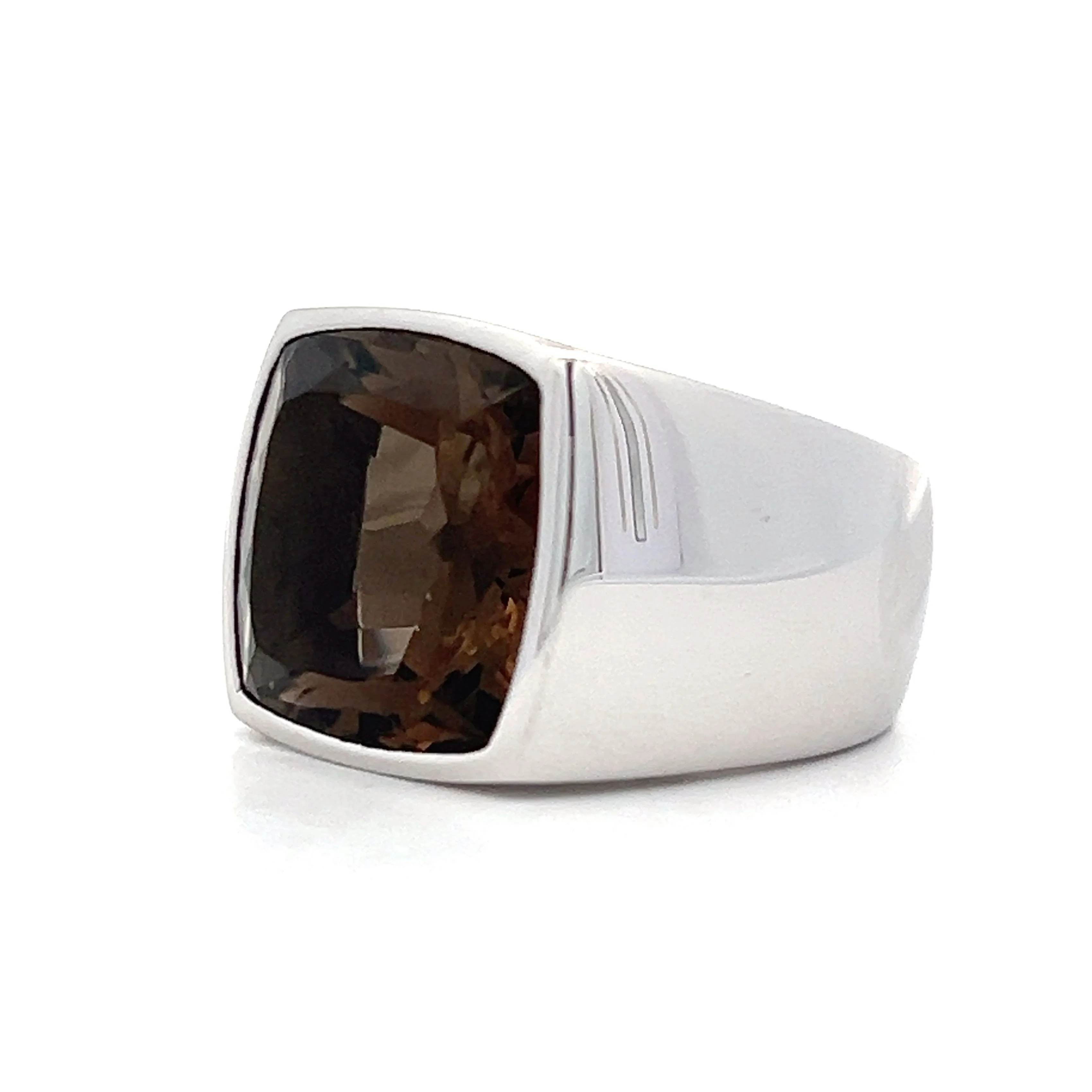 14.50 Chaumet Smoky Quartz Cocktail Ring in 18k - Image 2