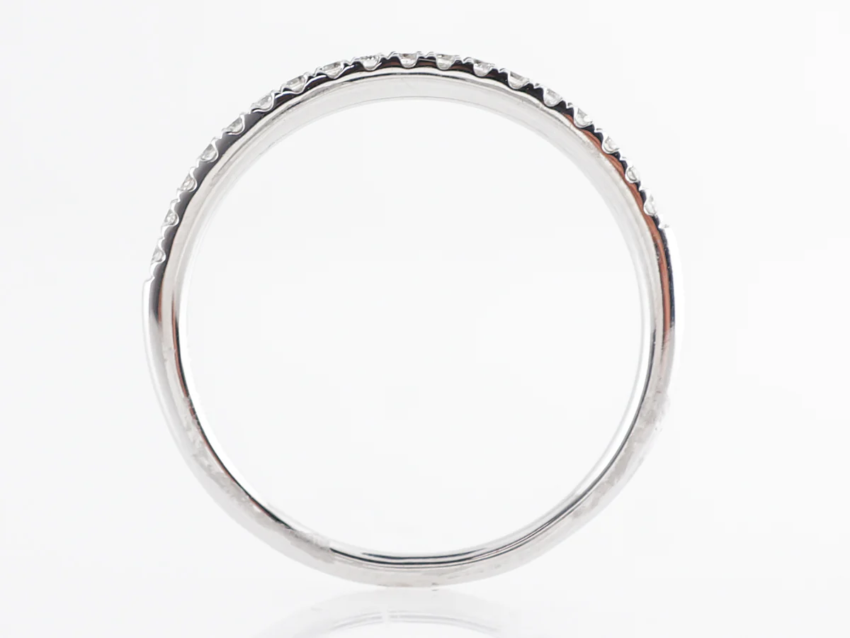 .14 Carat Diamond Wedding Band 14k White Gold - Image 4