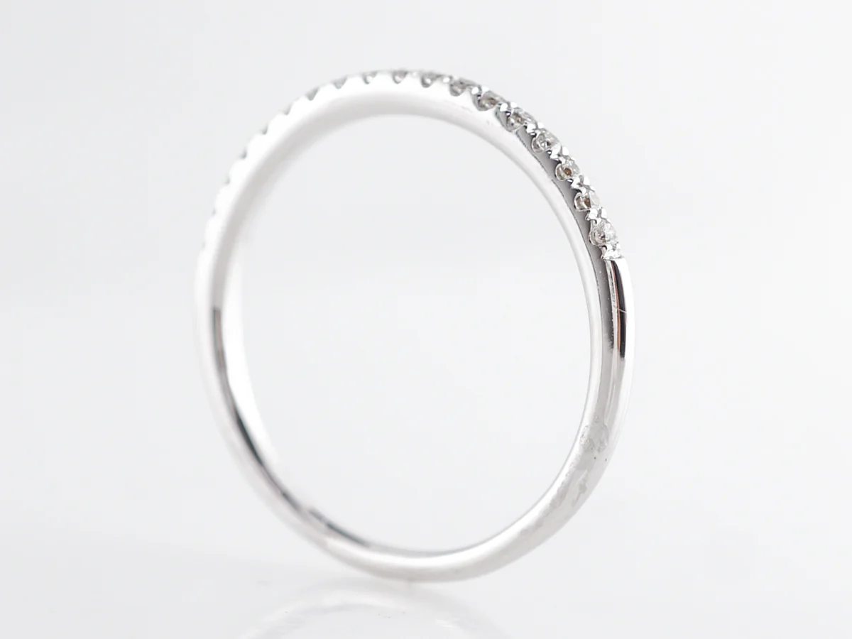 .14 Carat Diamond Wedding Band 14k White Gold - Image 5