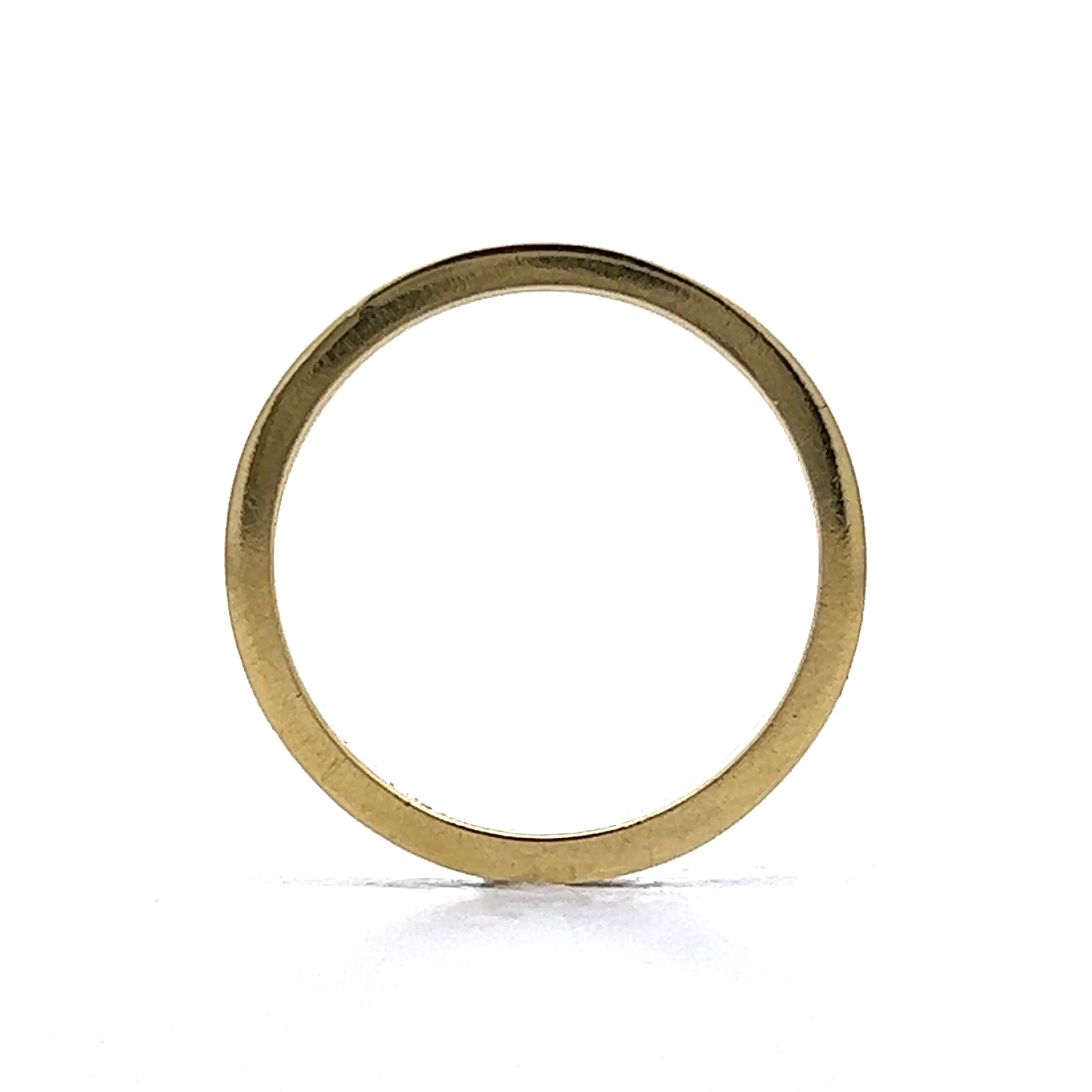 Hidalgo Blue Enamel Stacking Band in 14k Yellow Gold - Image 4