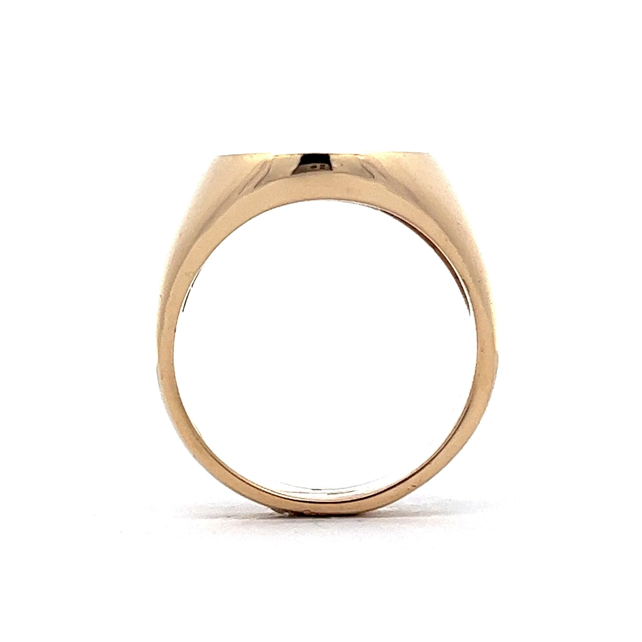 Large Signet Ring in 14k Yellow Gold - Image 4