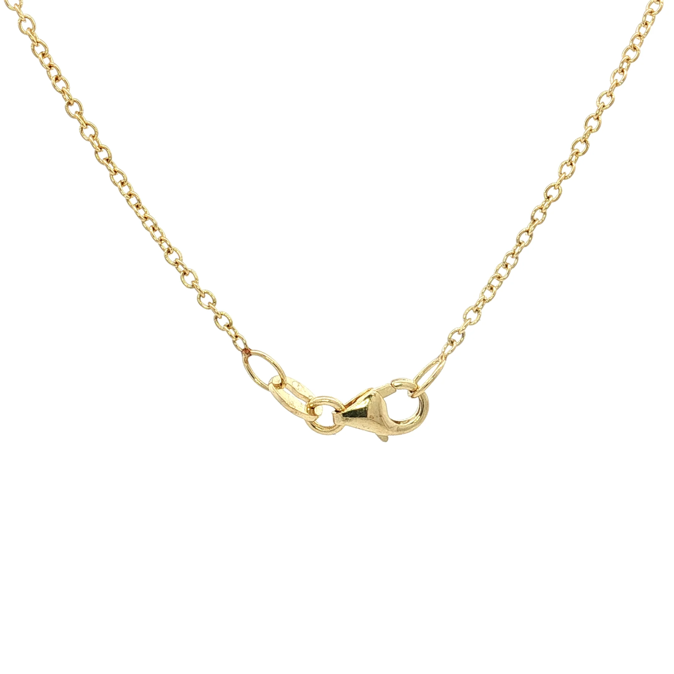 15.00 Cabochon Gold Bearing Quartz Pendant Necklace 14k - Image 4