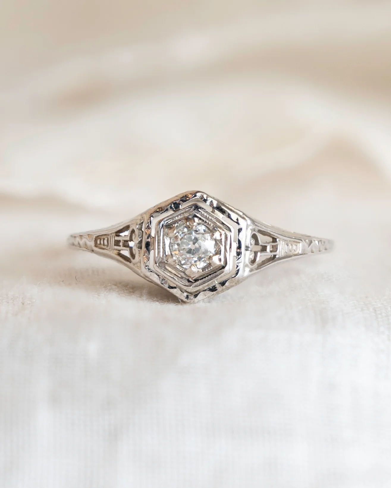 .15 Antique Old European Diamond Engagement Ring - Image 6