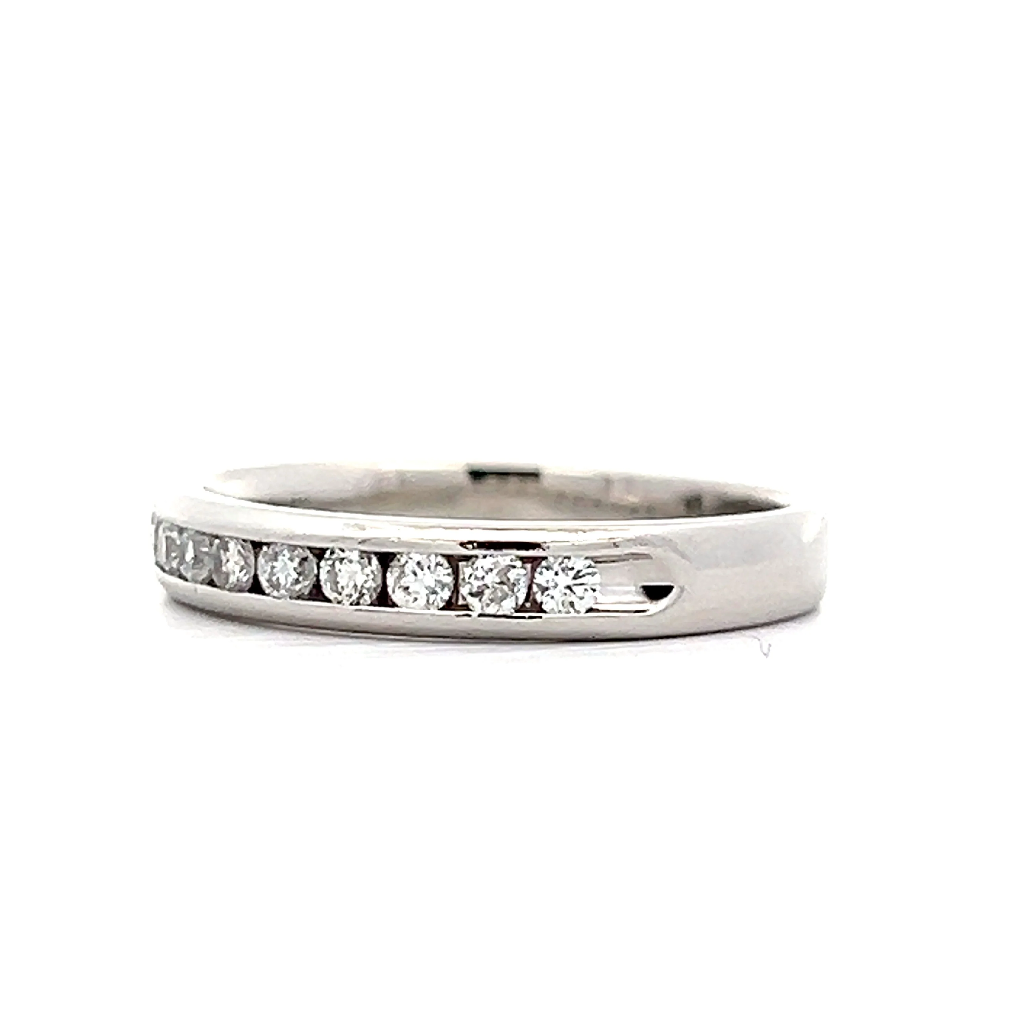 .15 Channel Set Diamond Wedding Band in Platinum - Image 2