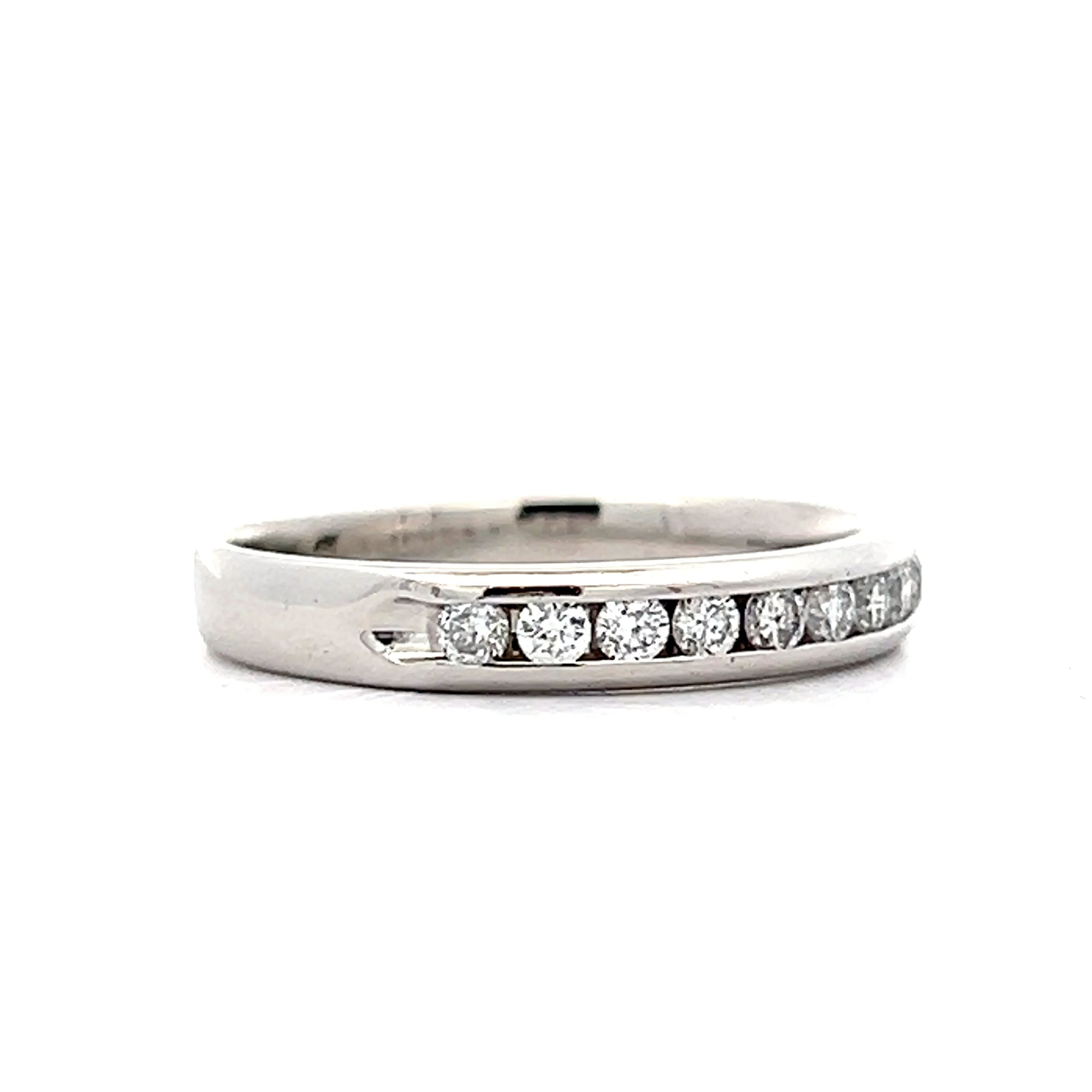 .15 Channel Set Diamond Wedding Band in Platinum - Image 3
