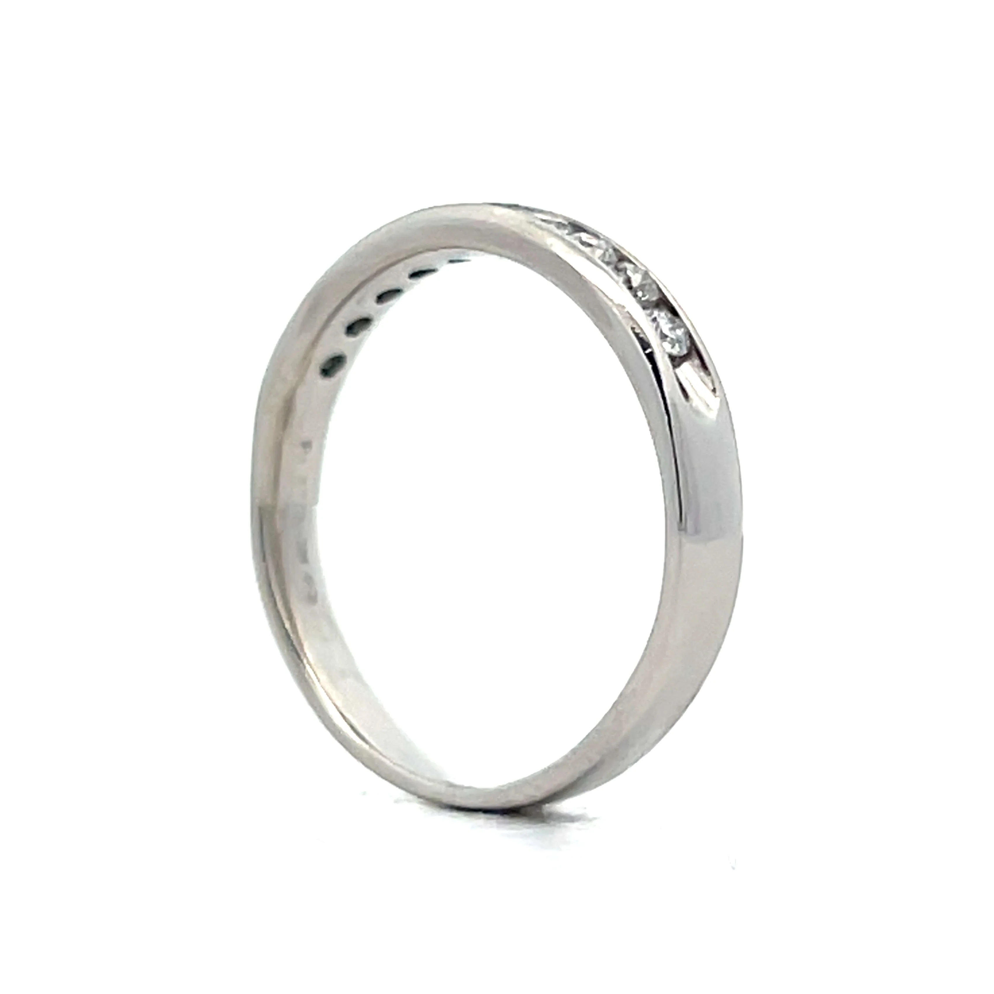 .15 Channel Set Diamond Wedding Band in Platinum - Image 5