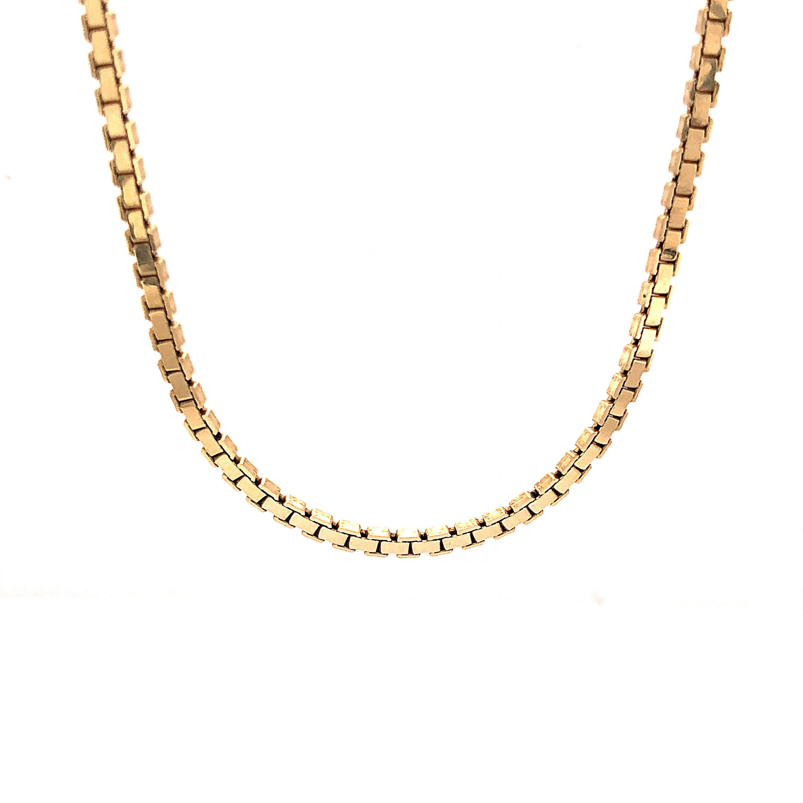 15 Inch Flat Chain Necklace in 14k Yellow Gold - Image 2