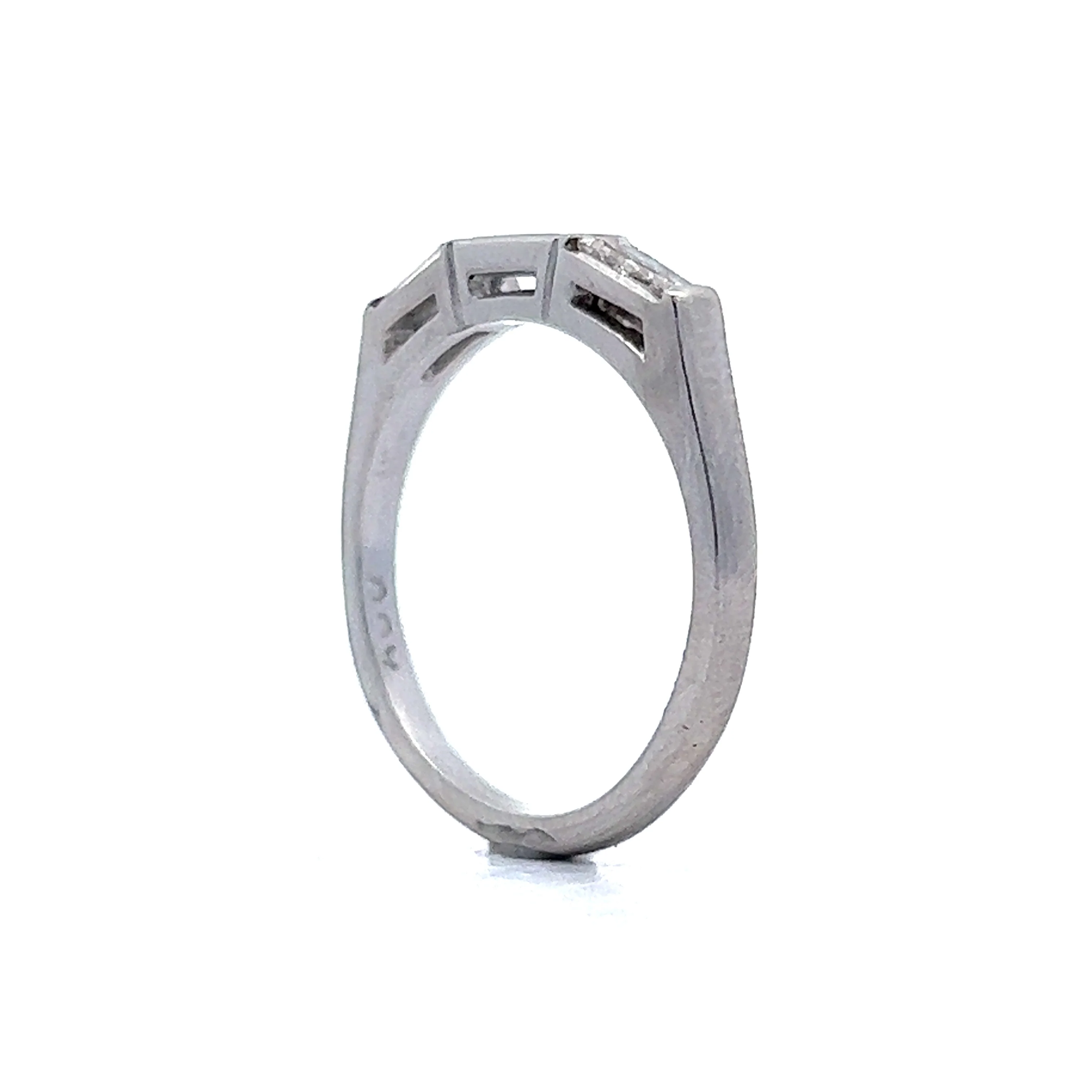 .15 Tapered Baguette Diamond Wedding Band in Platinum - Image 5