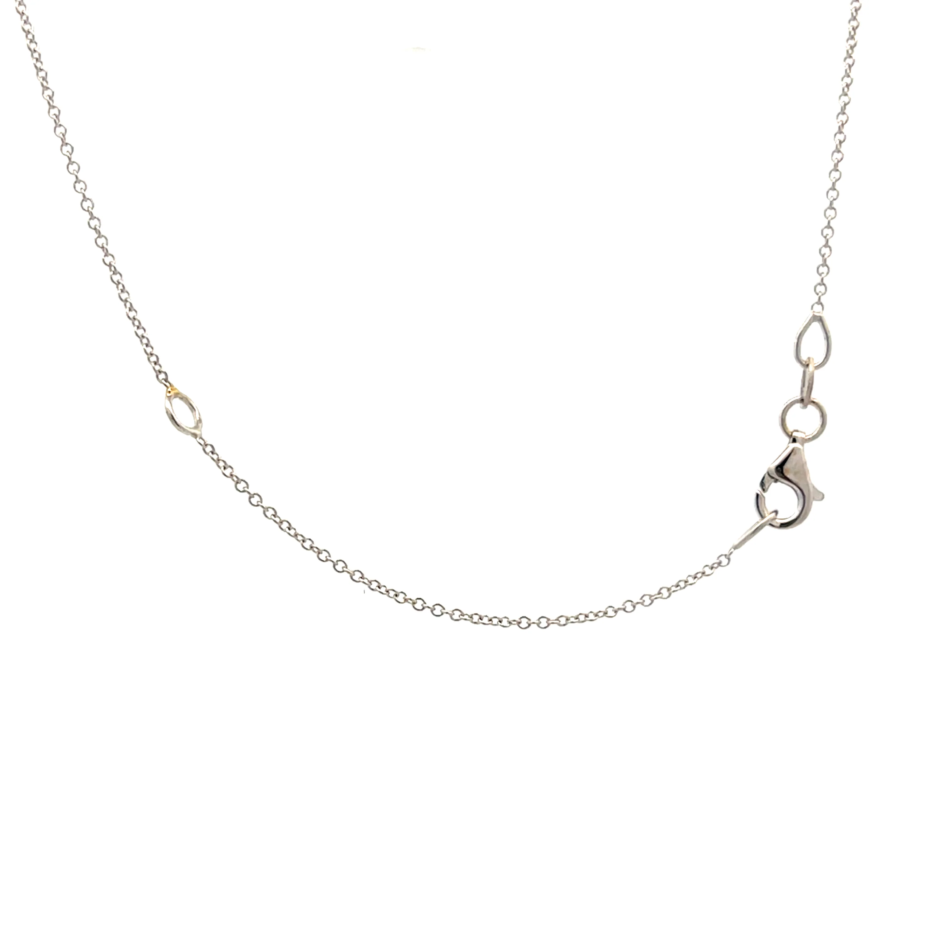 .16 Diamond Cross Pendant Necklace in 18k White Gold - Image 4