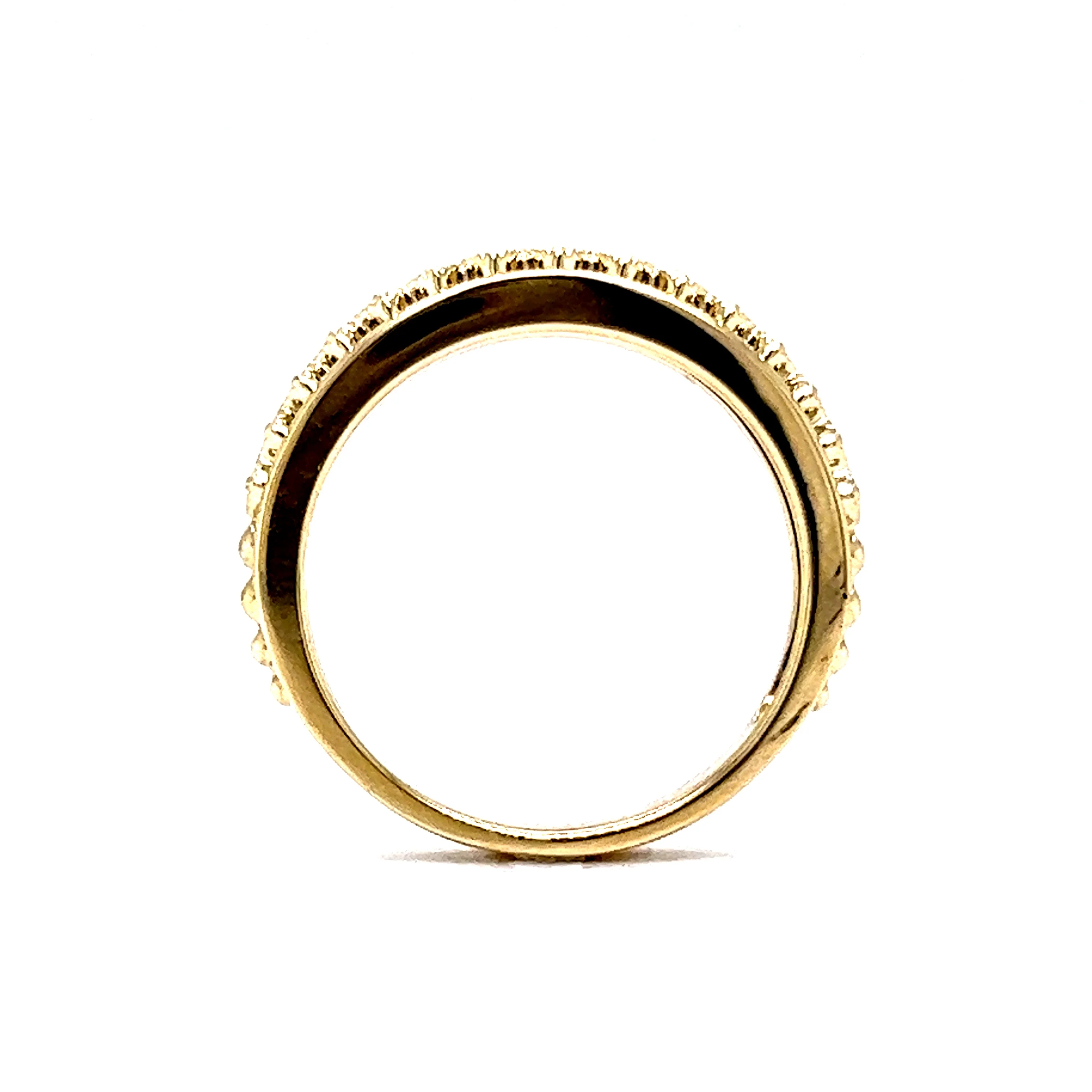.16 Round Brilliant Diamond Stacking Ring in 14k Yellow Gold - Image 4